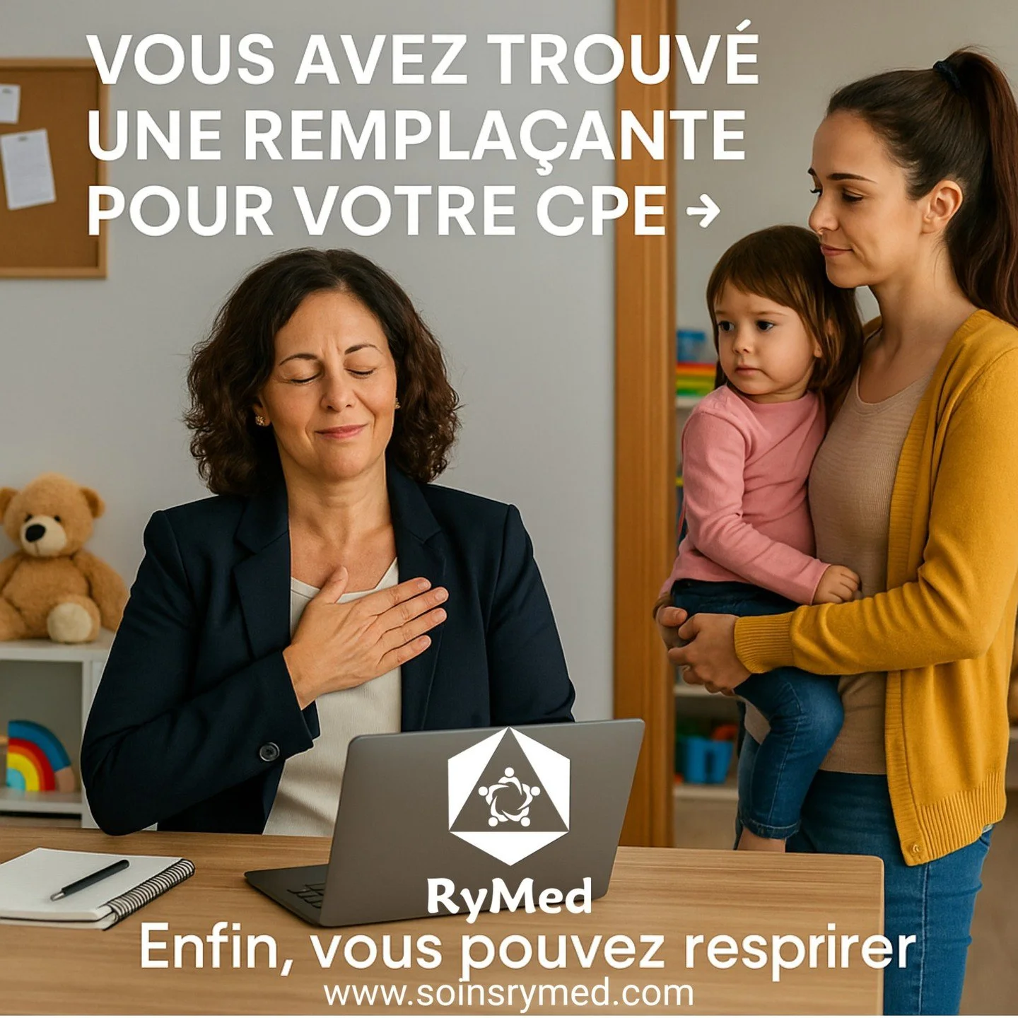 👉 En tant que gestionnaire de CPE, vous savez ce que &ccedil;a fait quand une &eacute;ducatrice manque &agrave; l&rsquo;appel au dernier moment&hellip; le stress monte, les parents attendent, l&rsquo;&eacute;quipe s&rsquo;essouffle.

💡 Chez RyMed P