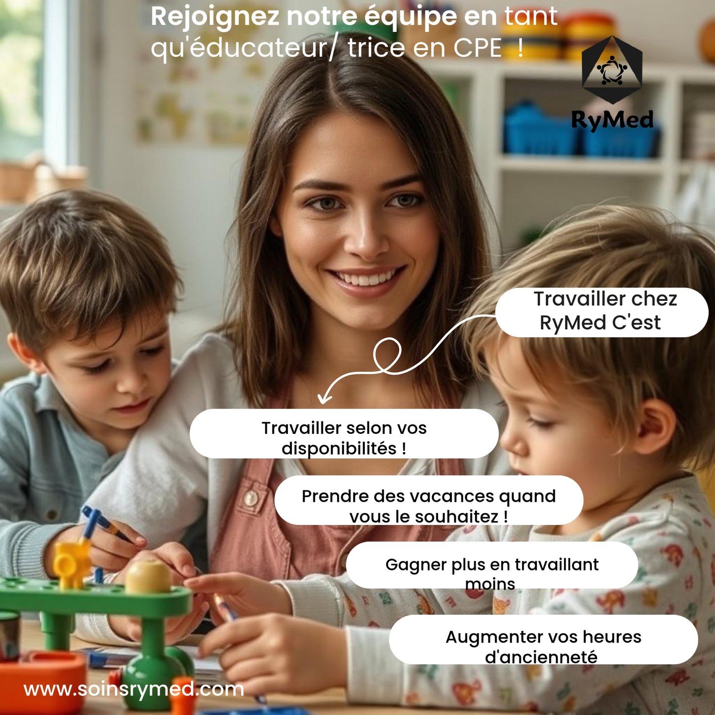 🌟 Rejoignez-nous et faites une diff&eacute;rence dans les CPE de la Rive-Nord de Montr&eacute;al !
(Laval, Saint-J&eacute;r&ocirc;me, Blainville, Sainte-Th&eacute;r&egrave;se, Saint-Lin, Saint-Eustache&hellip;)

Nous recherchons des &eacute;ducateur