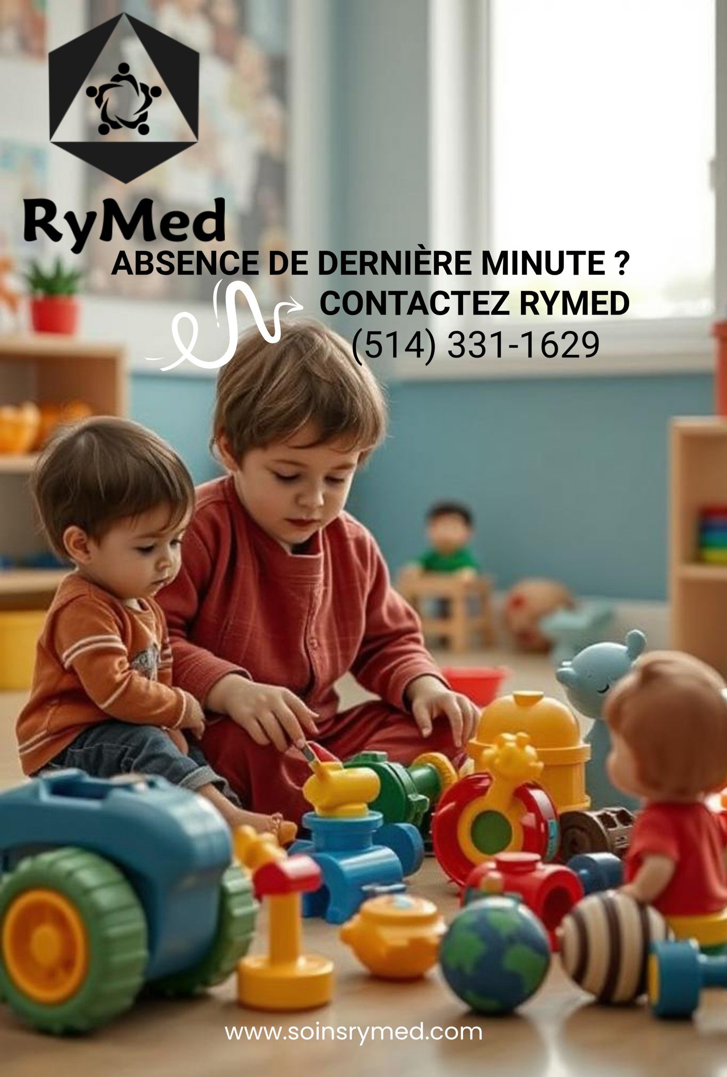 ✨ Absence de derni&egrave;re minute ?
👉 RyMed a la solution ! 🚀

😱 Un impr&eacute;vu ?
Faites confiance &agrave; RyMed, disponible 24/7 ⏰

⚡ Besoin urgent de rempla&ccedil;ant ?
RyMed r&eacute;pond pr&eacute;sent ! 🙌

💆&zwj;♀️ Pas de stress,
RyM