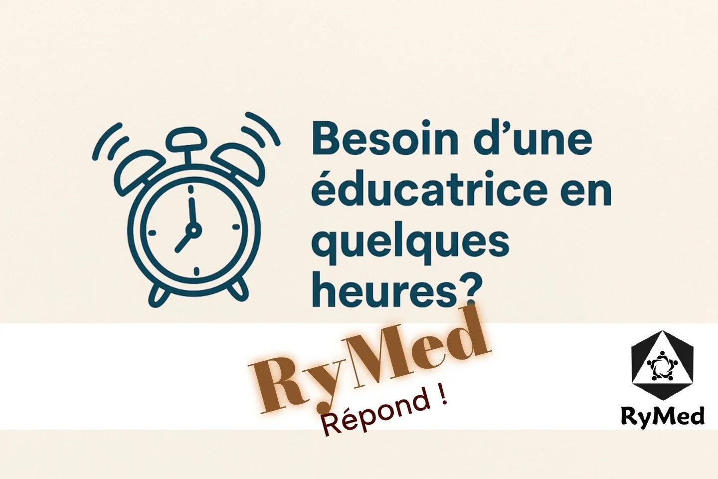 Un appel, un besoin, une solution 💡

Nos &eacute;ducatrices qualifi&eacute;es arrivent rapidement pour garder la qualit&eacute; et le rythme dans vos groupes.

📞 (514) 331-1629 #301

#SoinsRyMed #RyMed #CPE #Garderie