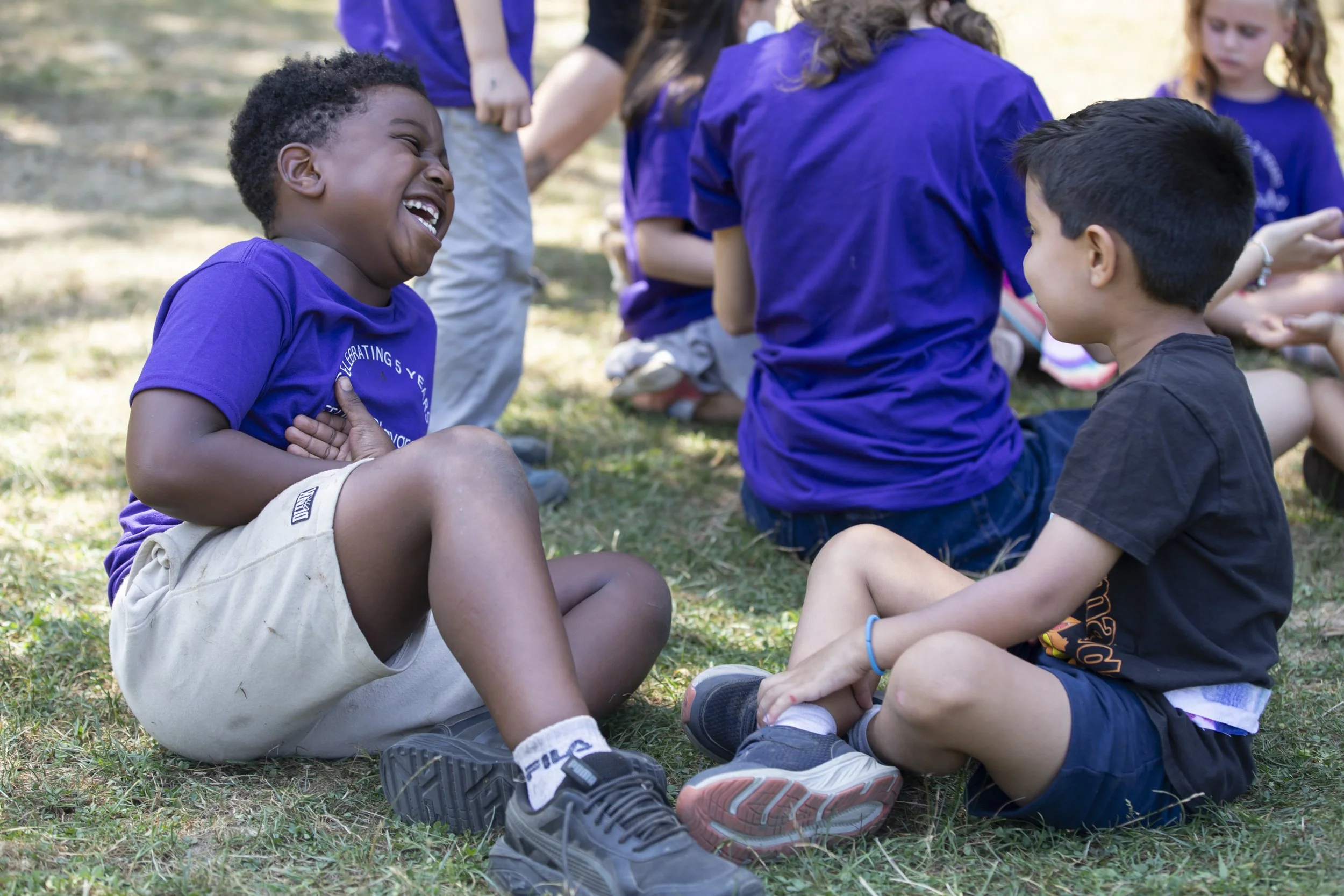 Introductory acting class from Studio Playground theater camp for kids in Rhode Island