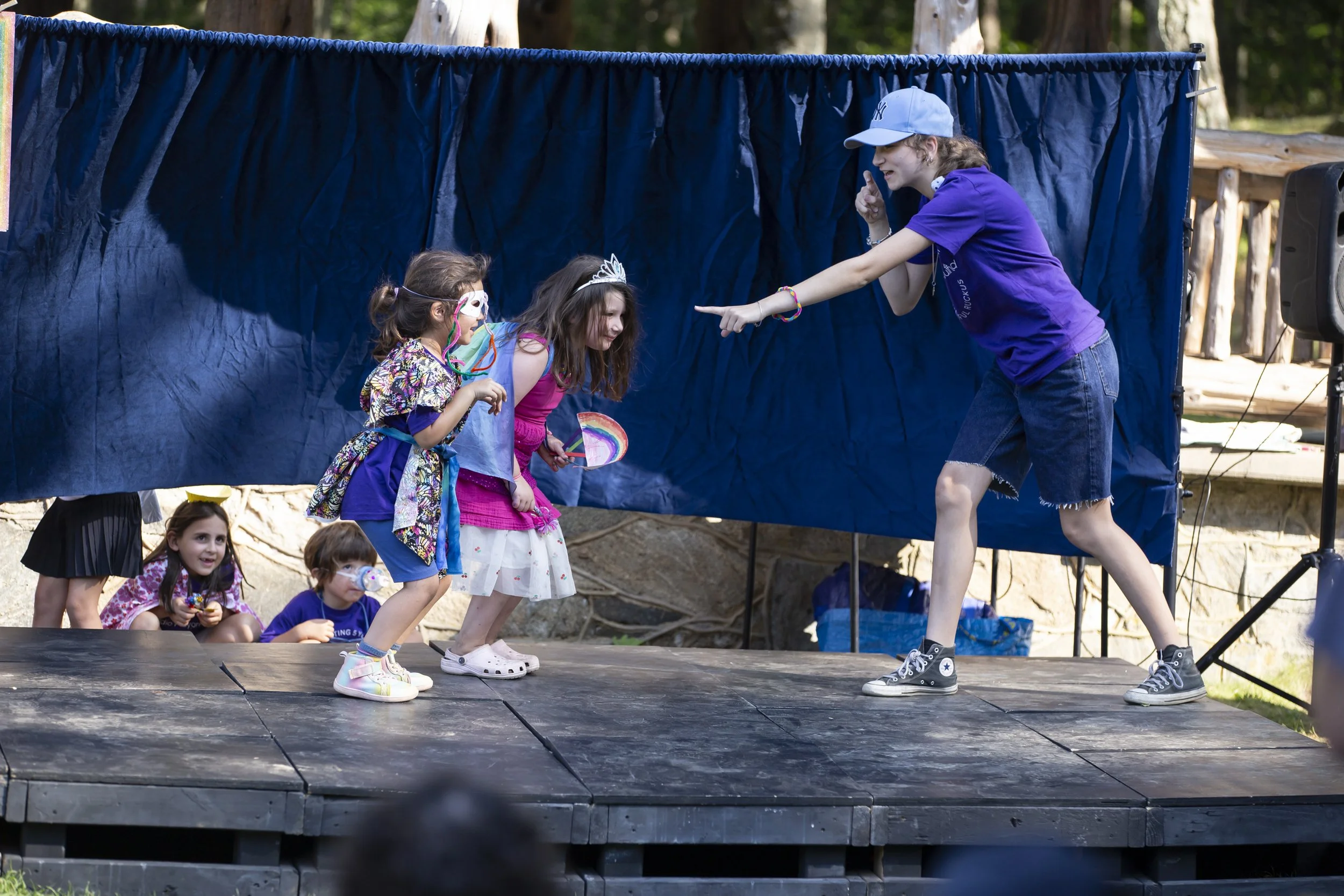 Introductory acting class from Studio Playground theater camp for kids in Rhode Island