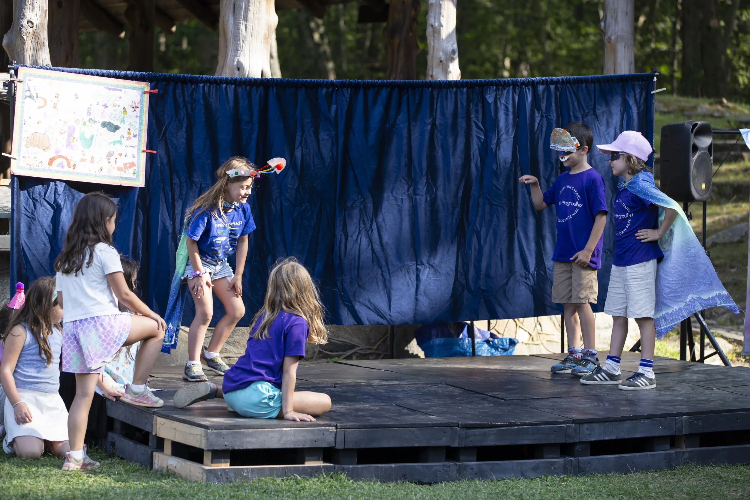Studio Playground summer theater camp for kids in Lincoln Woods State Park Rhode Island