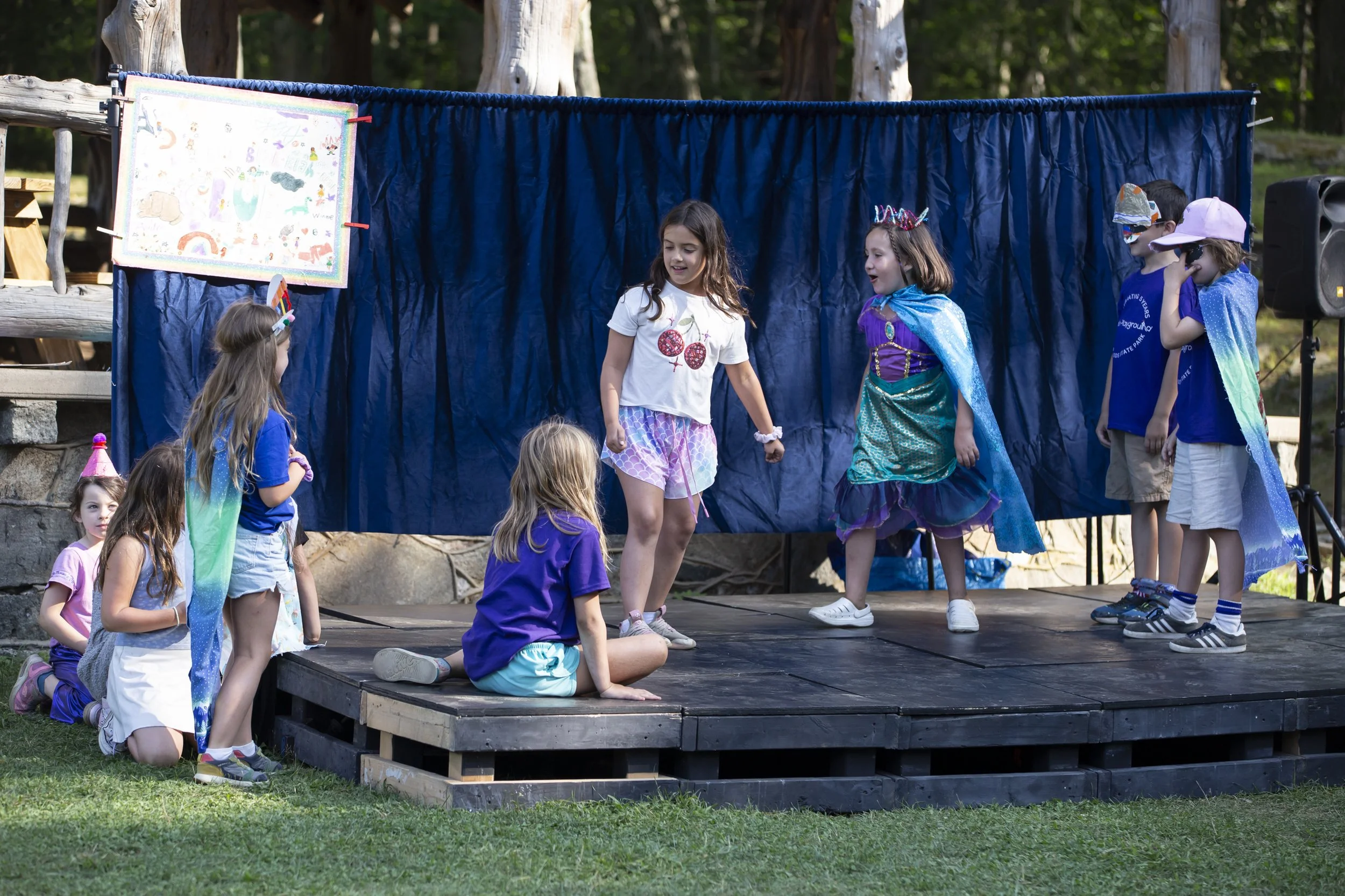 Studio Playground summer theater camp for kids in Lincoln Woods State Park Rhode Island