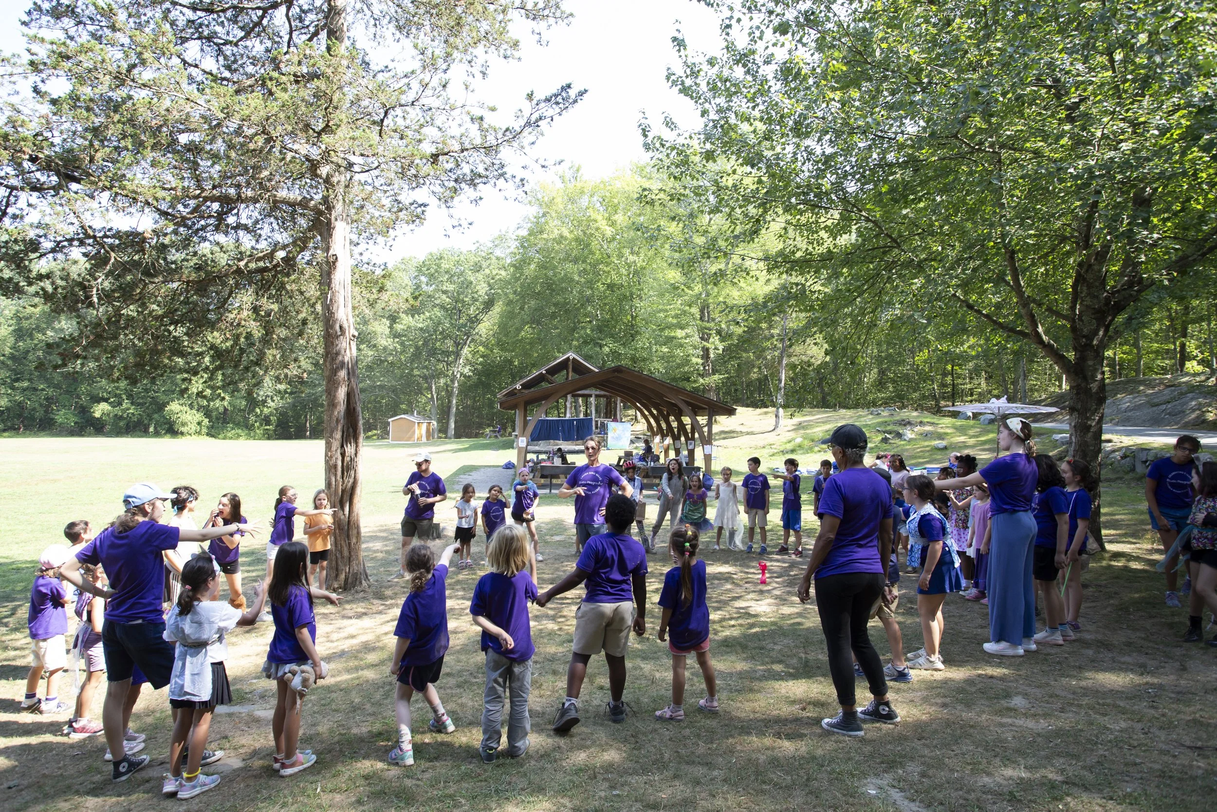 Studio Playground acting classes for kids and teens in Rhode Island summer theater camp in Lincoln Woods State Park