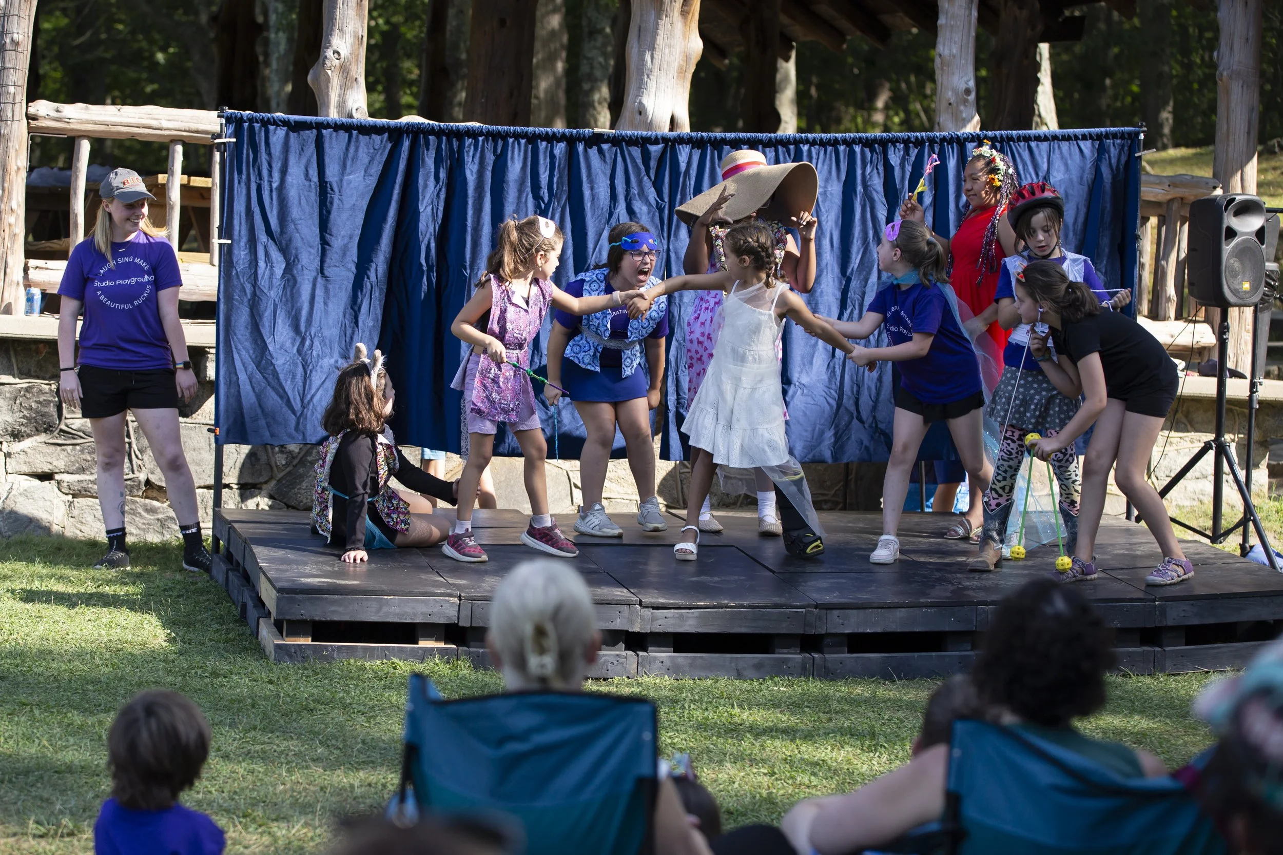 Studio Playground summer theater camp for kids in Lincoln Woods State Park Rhode Island