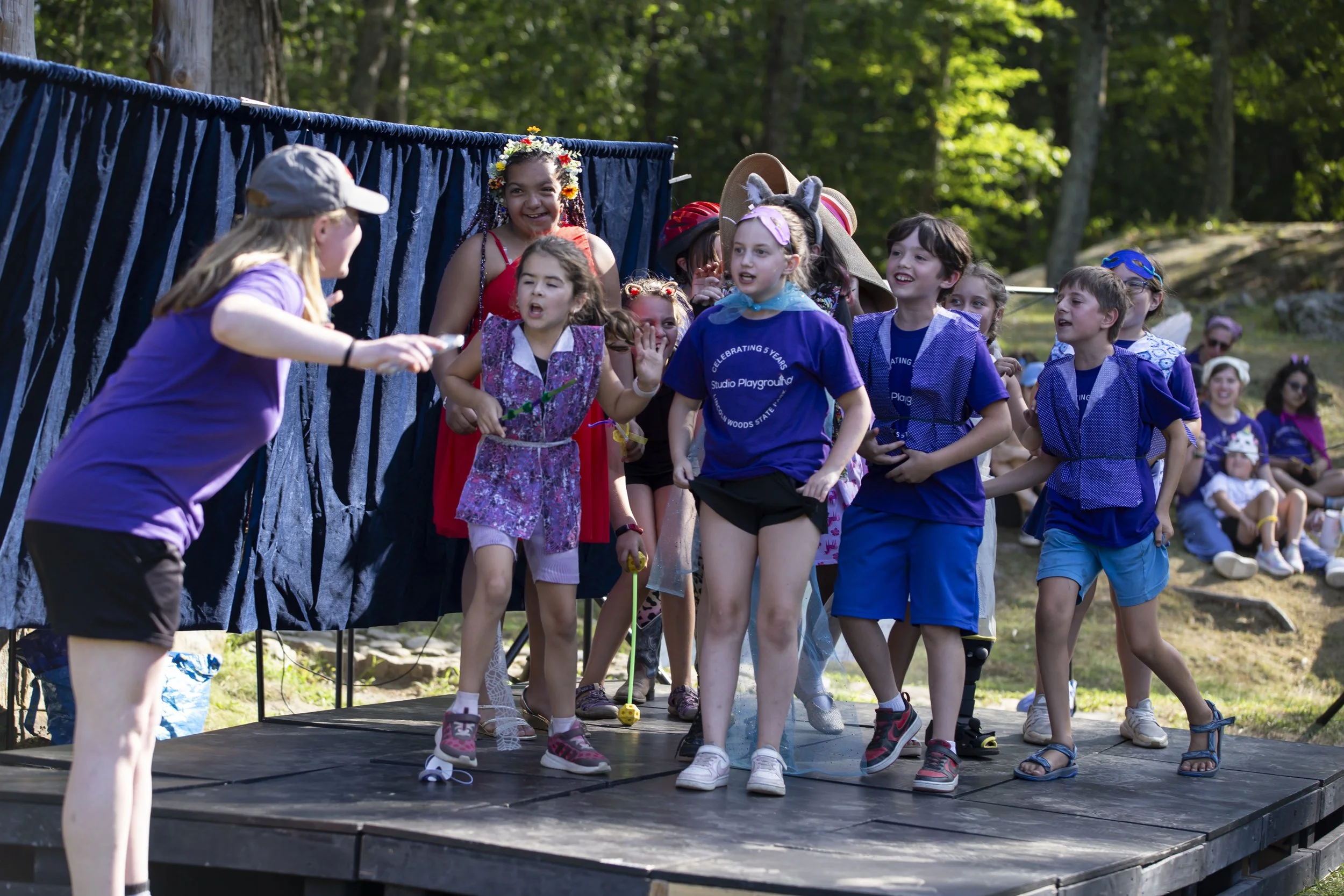 Studio Playground summer theater camp for kids in Lincoln Woods State Park Rhode Island