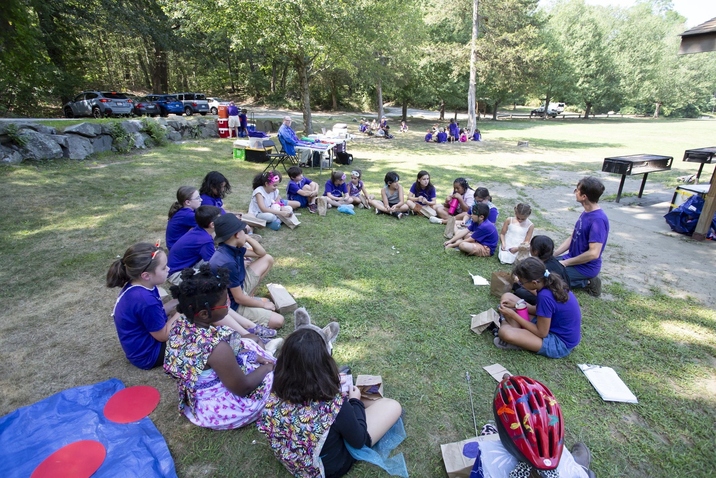 Introductory acting class from Studio Playground theater camp for kids in Rhode Island