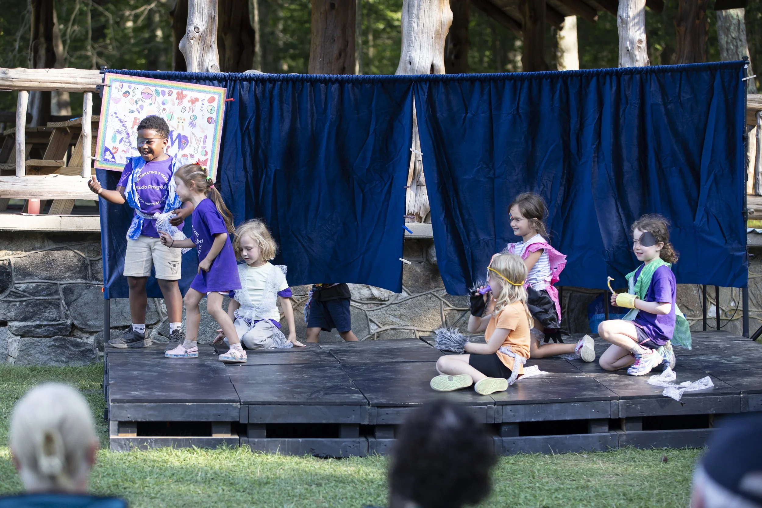 Studio Playground summer theater camp for kids in Lincoln Woods State Park Rhode Island