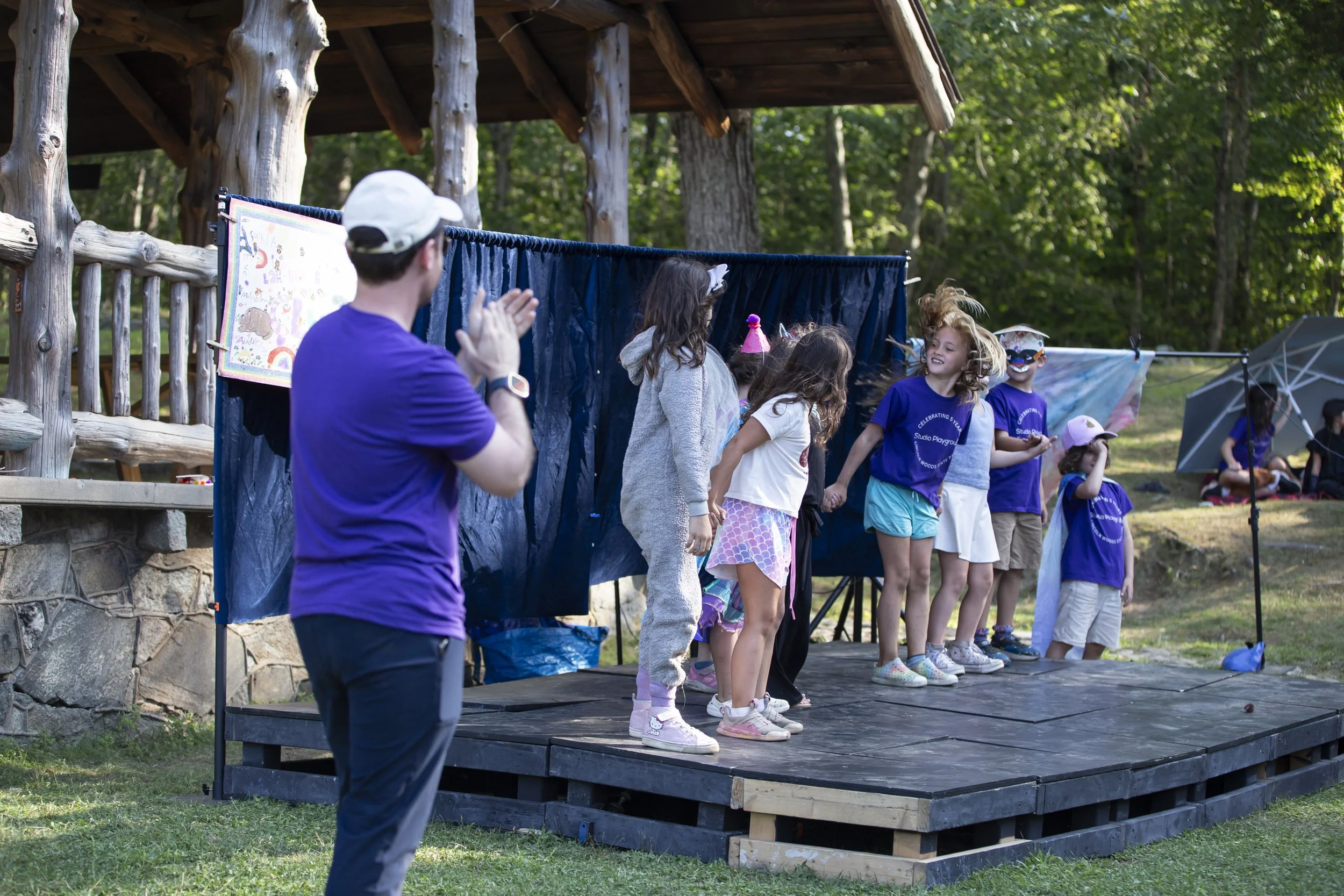 Introductory acting class from Studio Playground theater camp for kids in Rhode Island Providence