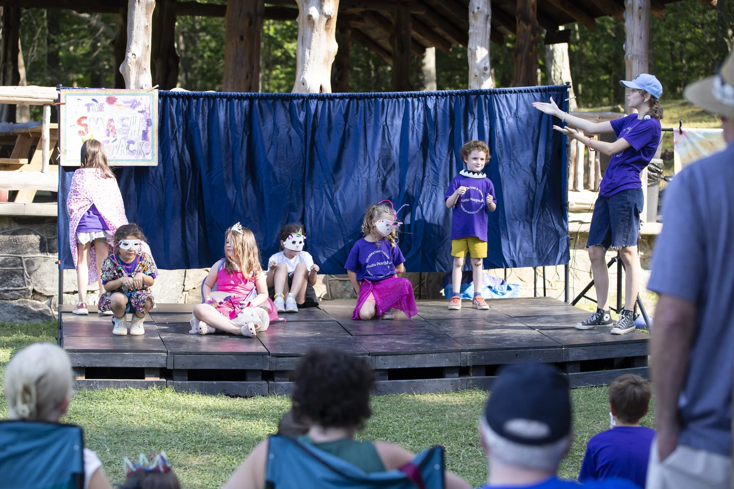 Studio Playground summer theater camp for kids in Lincoln Woods State Park Rhode Island