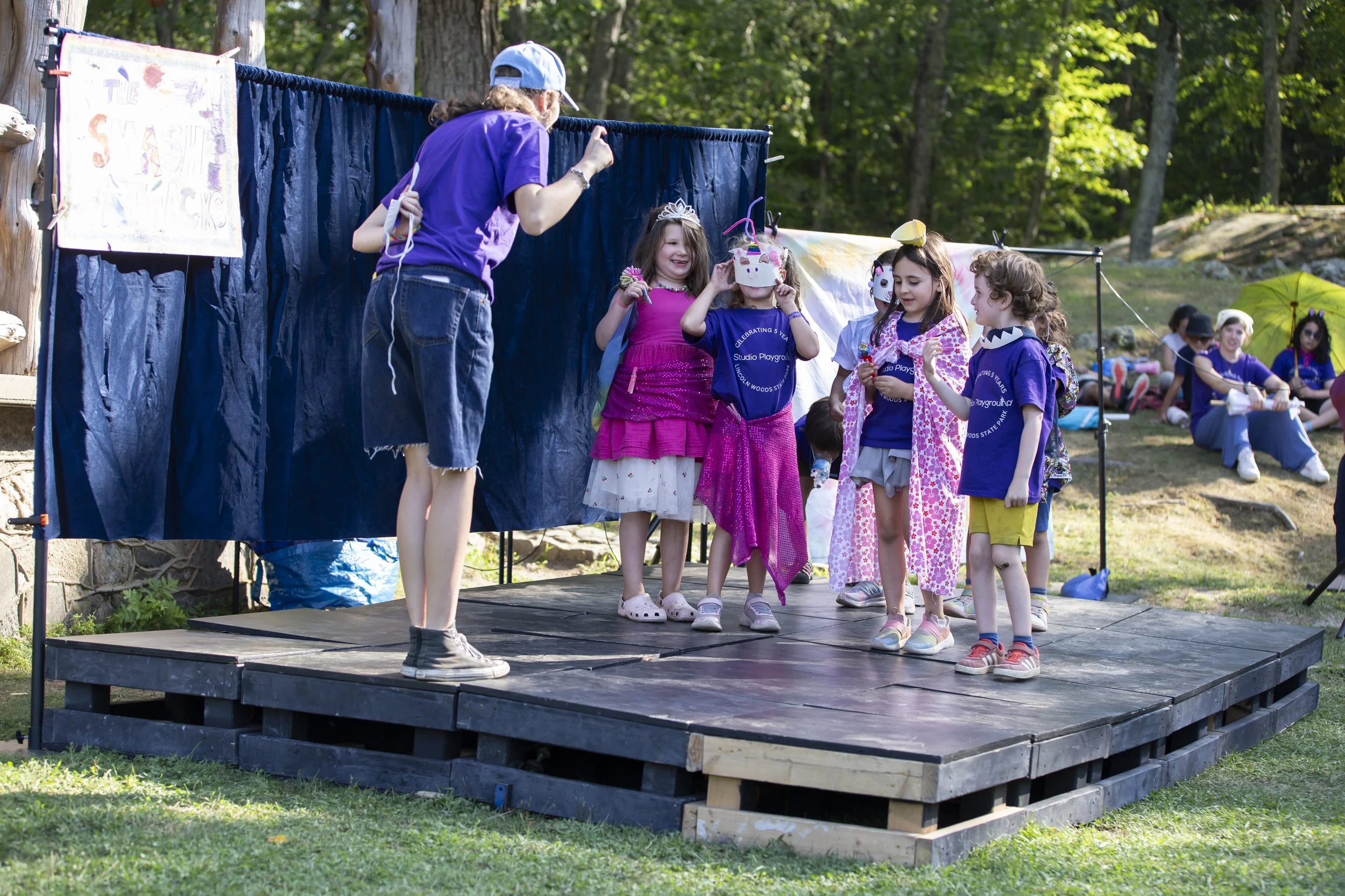 Studio Playground summer theater camp for kids in Lincoln Woods State Park Rhode Island