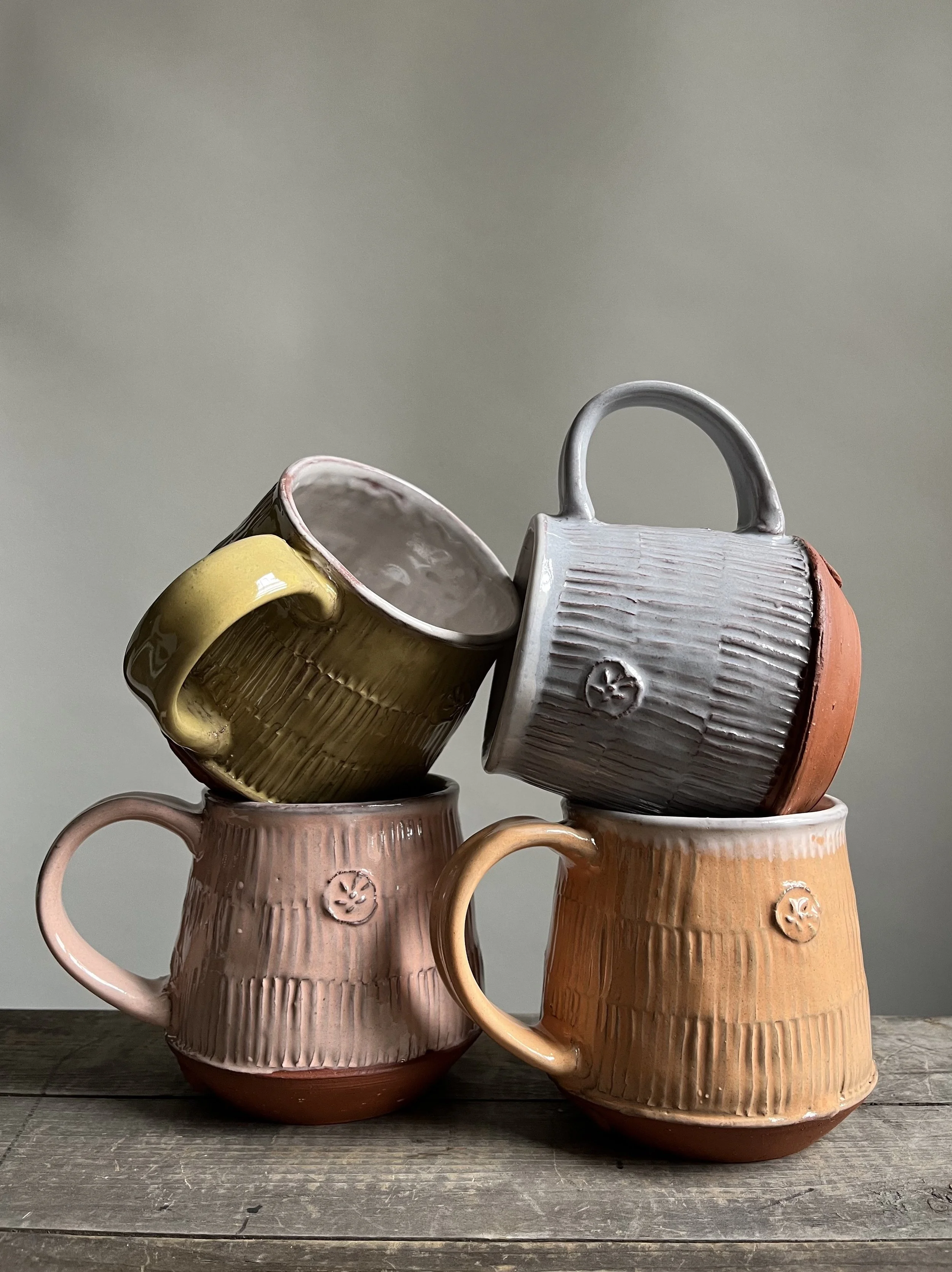 Pastel Coffee Mugs Earthenware