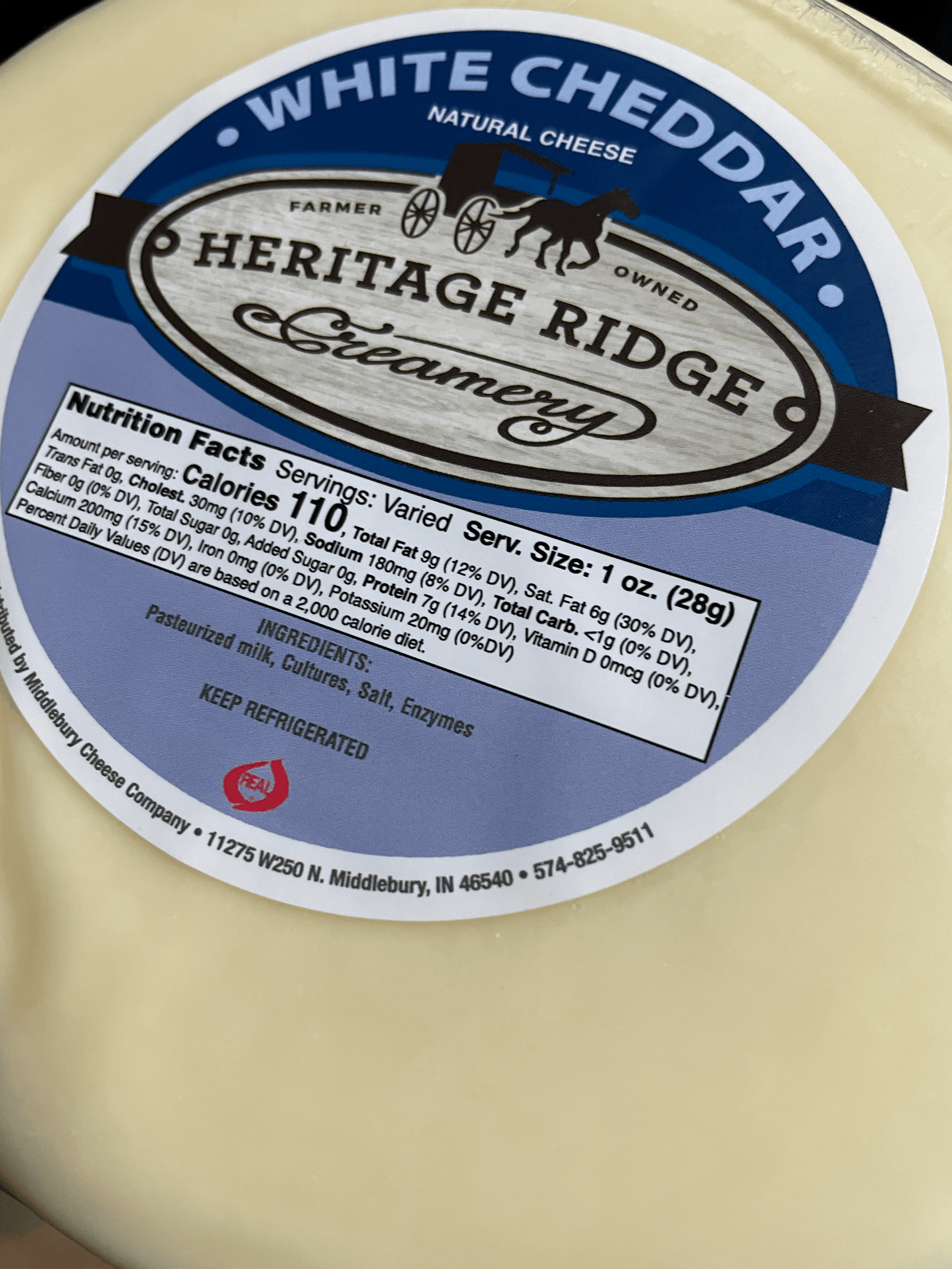 White Cheddar Cheese