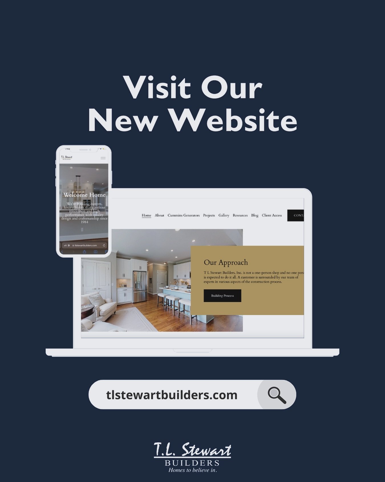 Exciting news! Our new T.L. Stewart website has officially launched! 🎉✨ 

Now you can explore our current listings, get a sneak peek at upcoming builds, and discover the process of crafting your dream home with us. 

Go check it out at tlstewartbuil