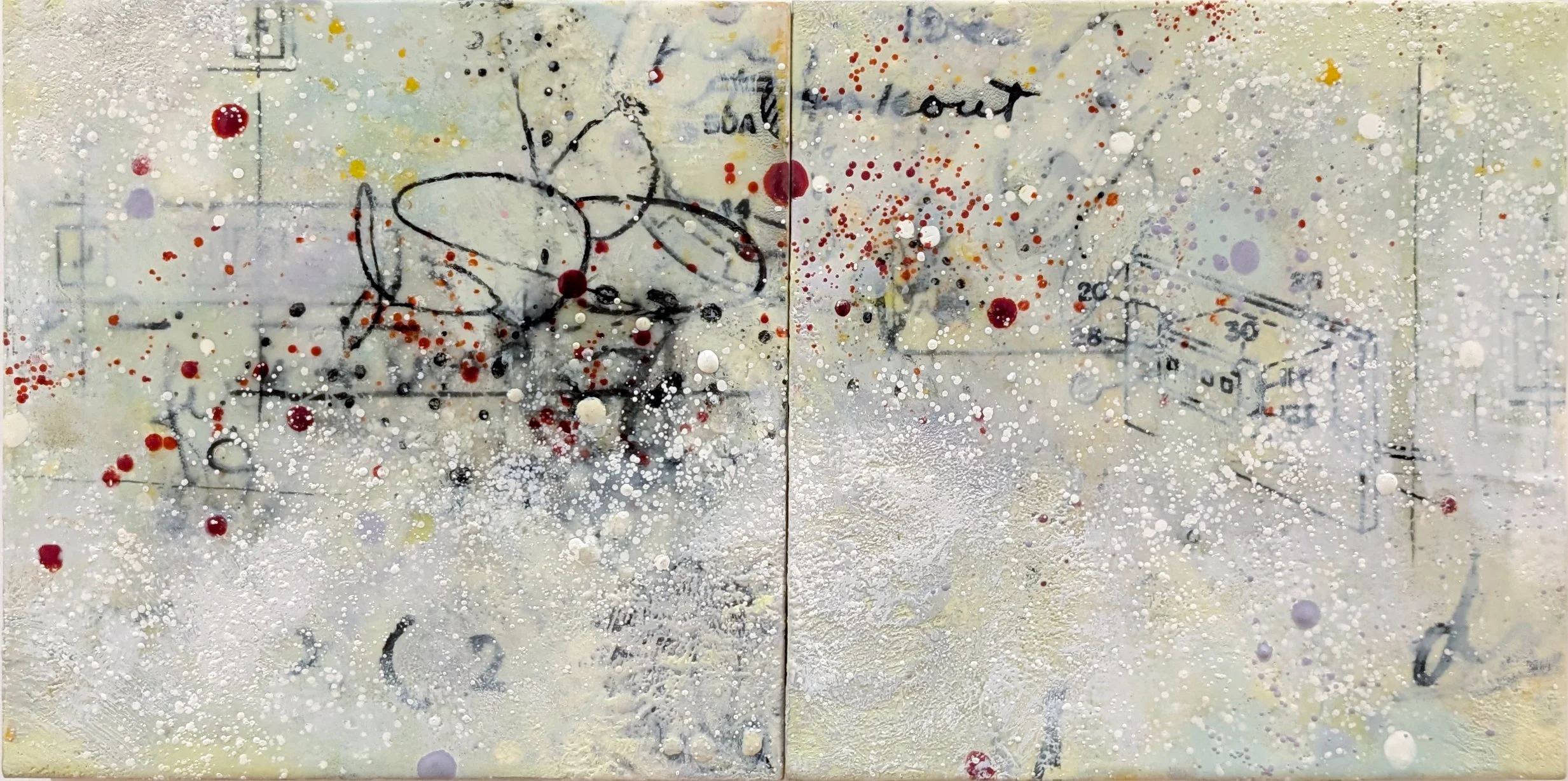 LOT 19 | Sara Mast
Birth
2014
encaustic, pigment, graphite, xerox on panel
Estimate: $1500 – $2000
100% donation from the artist