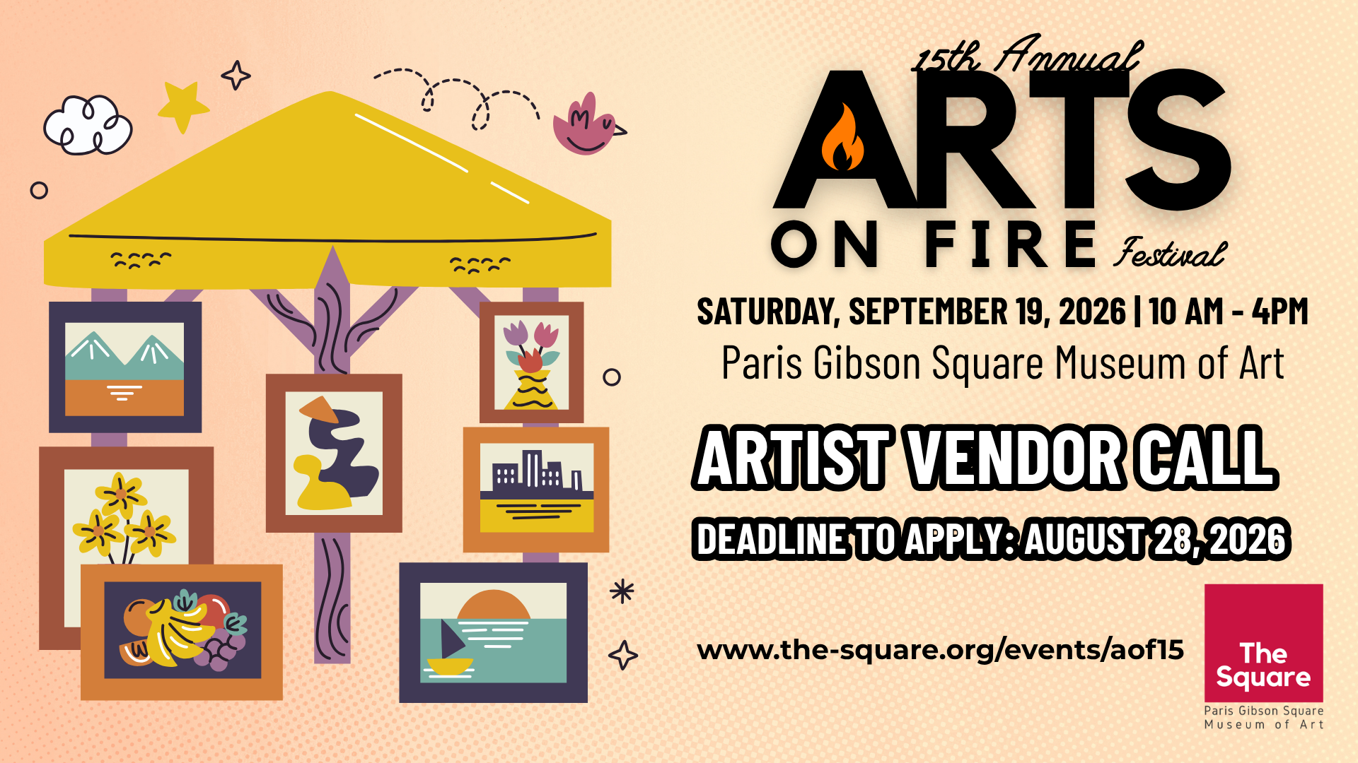 2026 arts on fire call for vendors banner.png