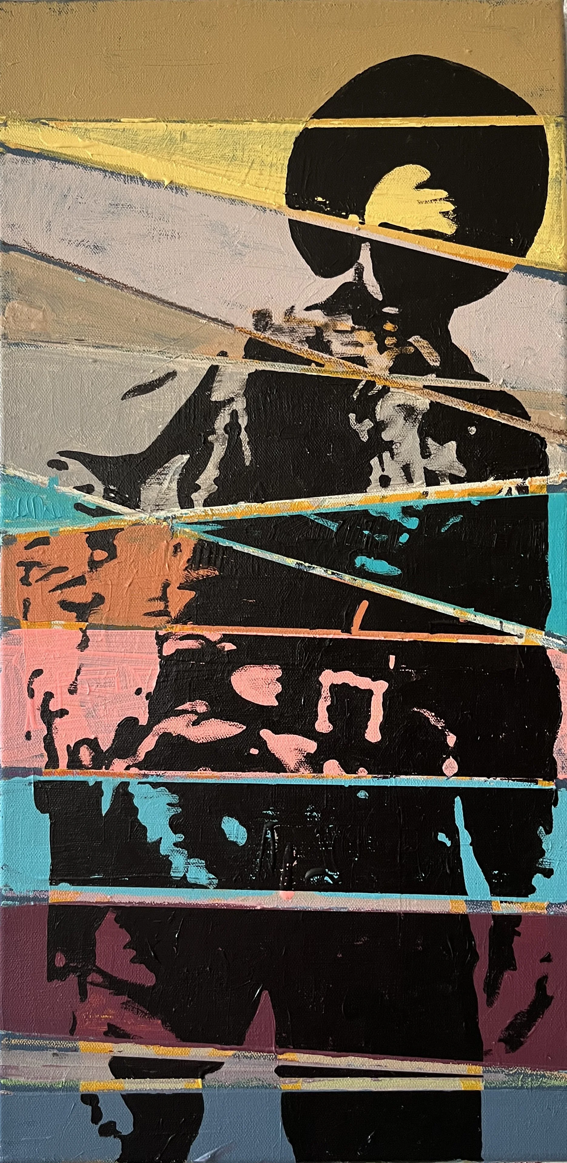 LOT 05 | Gordon McConnell
The Deputy
2024
acrylic, oil pastel on canvas
Estimate: $2000 – $3000
100% donation from the artist