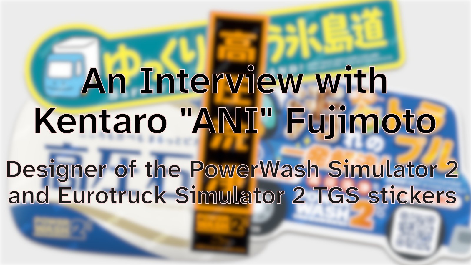 An interview with the artist behind the PowerWash Simulator 2 TGS stickers!