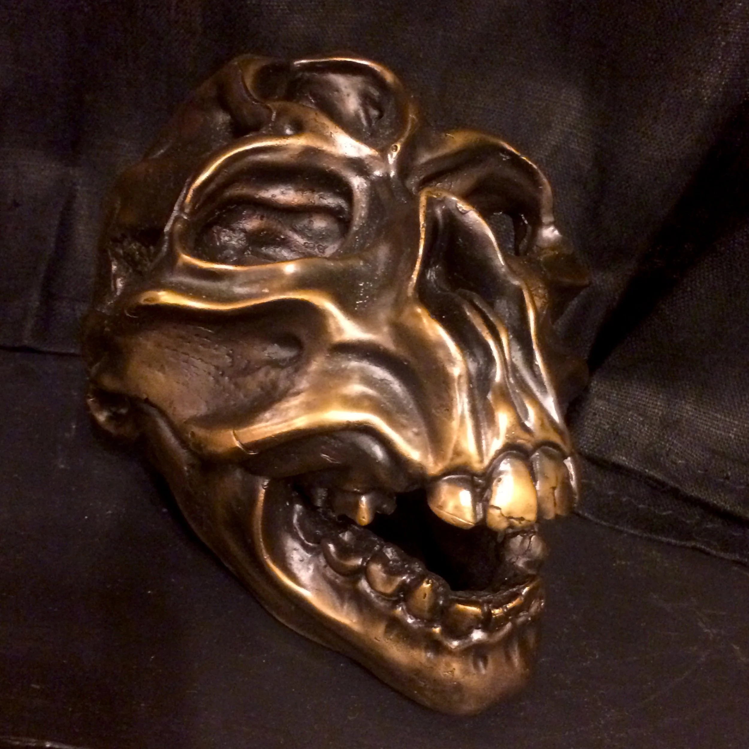 "Human/Primate Skull w/ Third Eye in Black”
Cast Bronze
6” x 5” x 4.5”