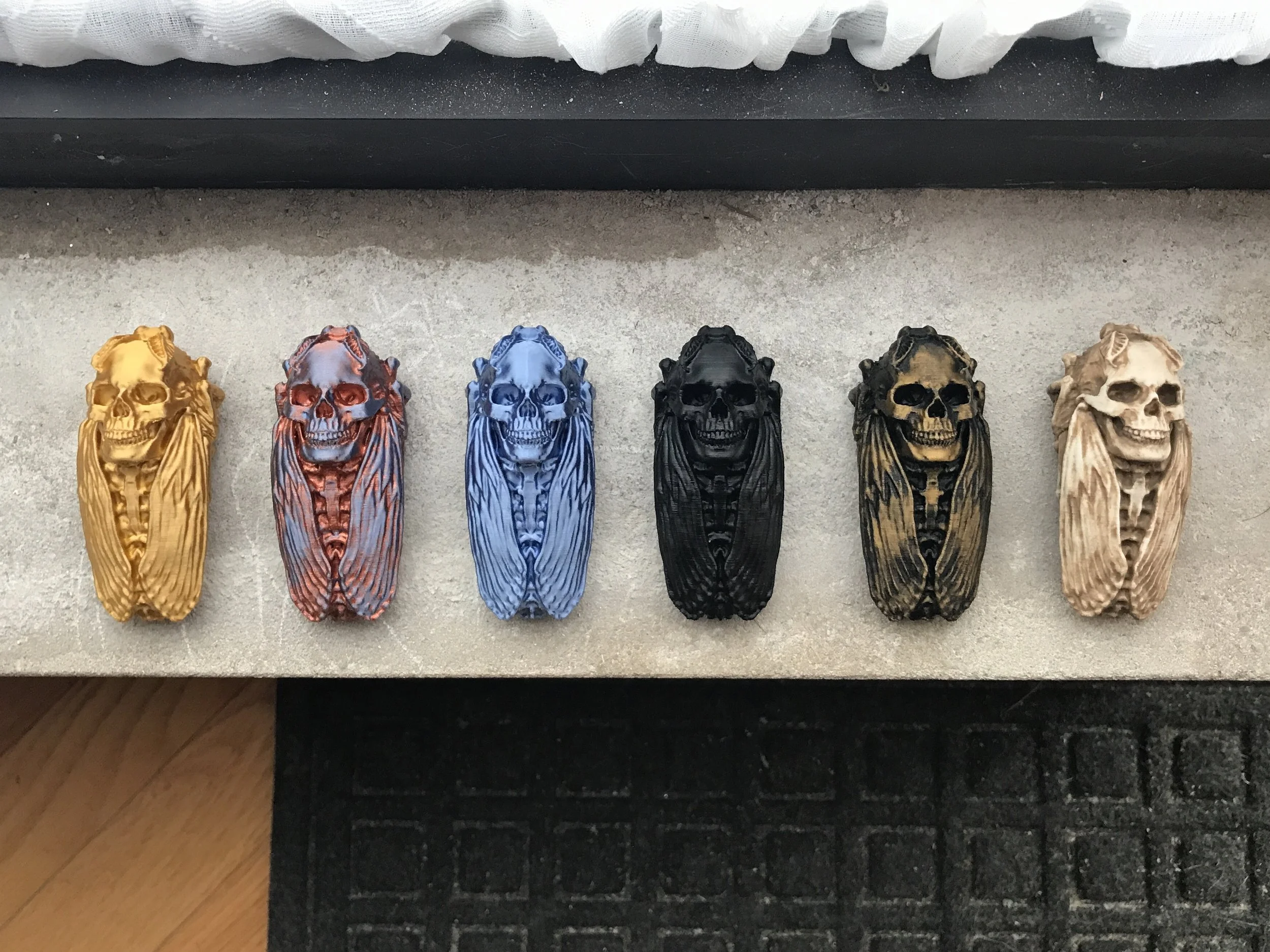 "Death Head's Moth" Variations
3D Printed PLA, Acrylic, Enamel