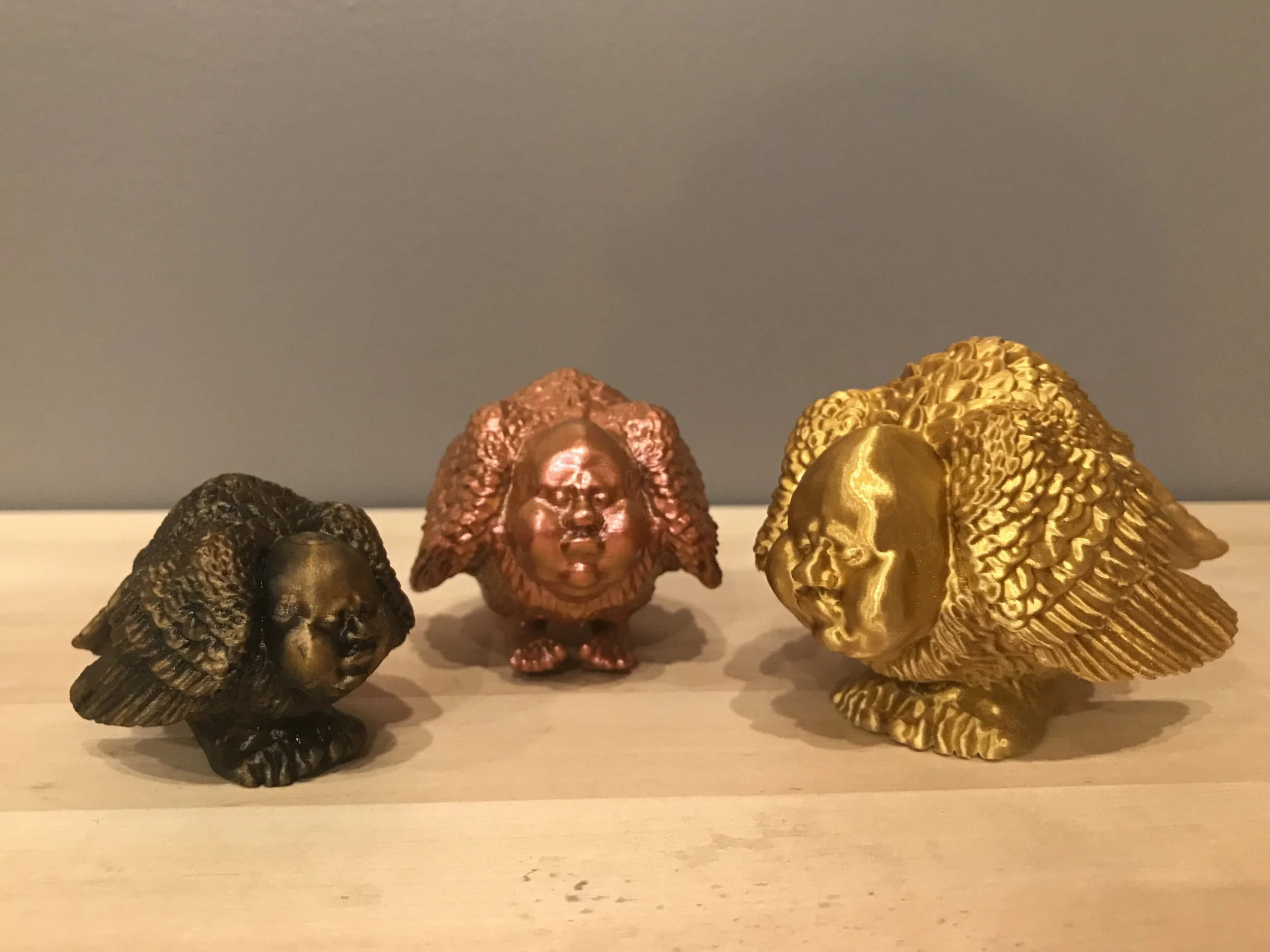 "Standing Birdman with Feet" Variations
3D Printed PLA & Acrylic