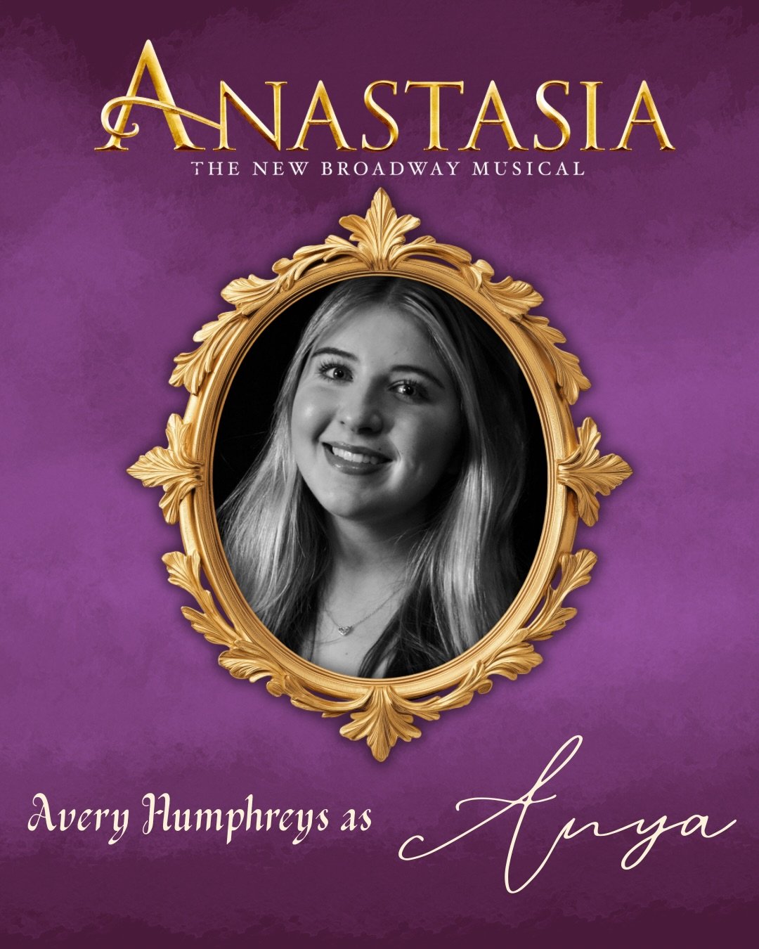 Meet Anya! We open TONIGHT, you don&rsquo;t want to miss this journey to the past! Come out and support this amazing production!