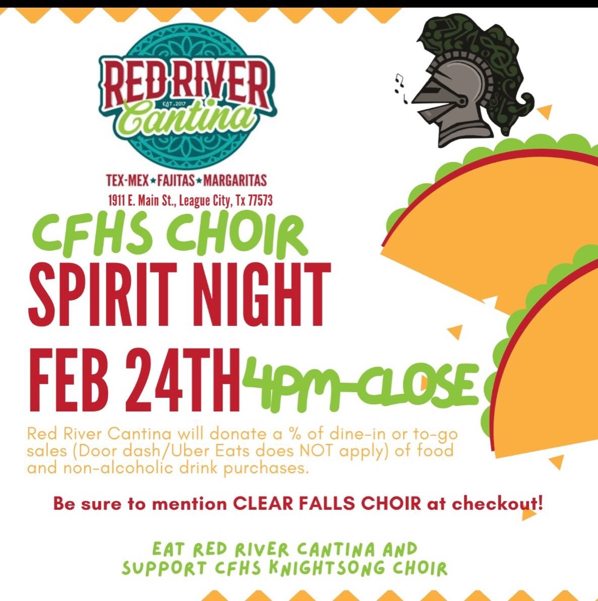Come support KnightSong Choir TONIGHT!