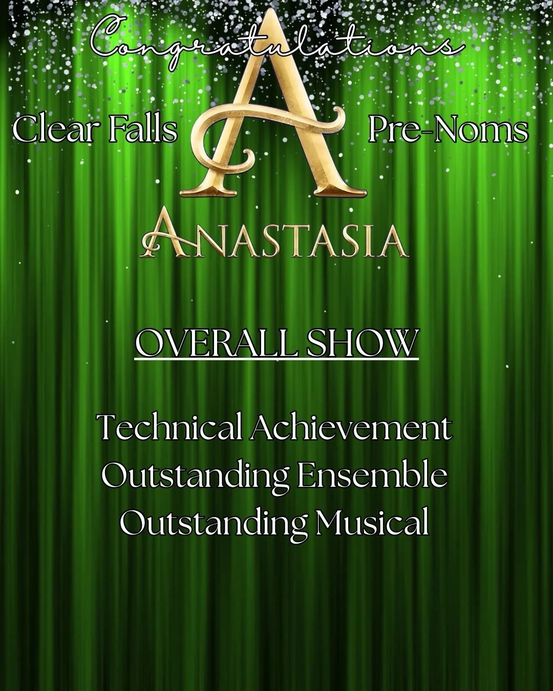 Super proud of all the hard work and dedication this amazing team put into our show!