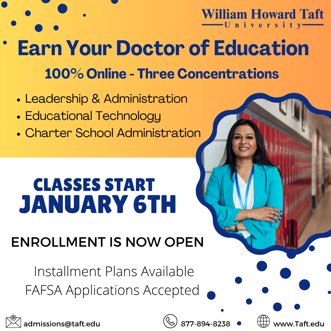 Online Doctor of Education (EdD) | William Howard Taft University