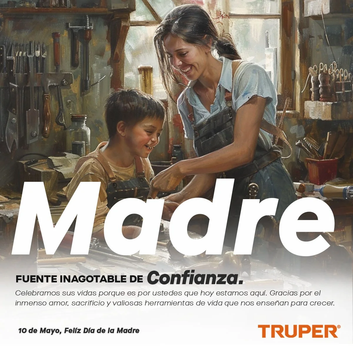 Feliz Día de la Madre a todas las ferreteras que dan las herramientas para crecer.