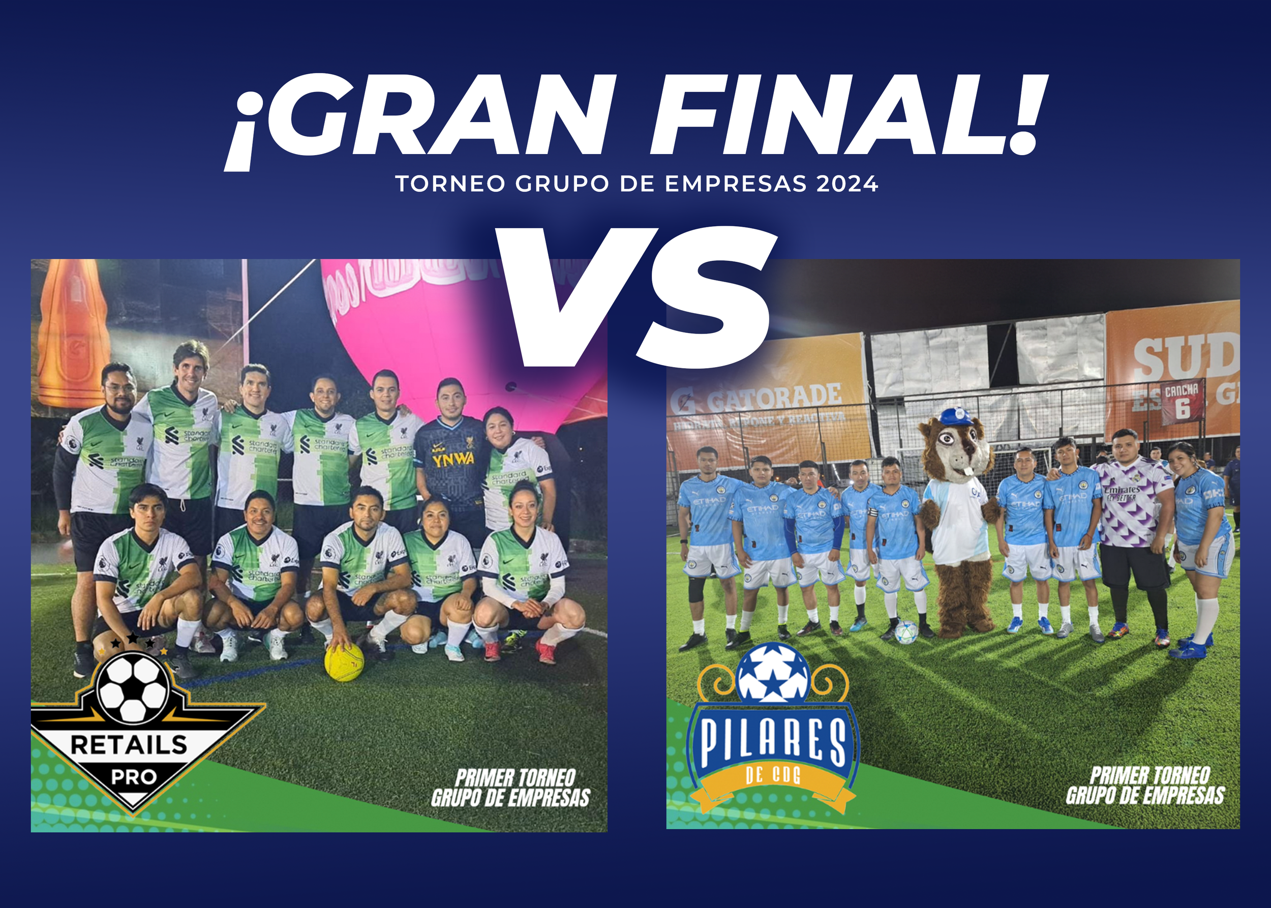 Es momento de vivir la gran final del Torneo Empresas 2024 ⚽🏆 