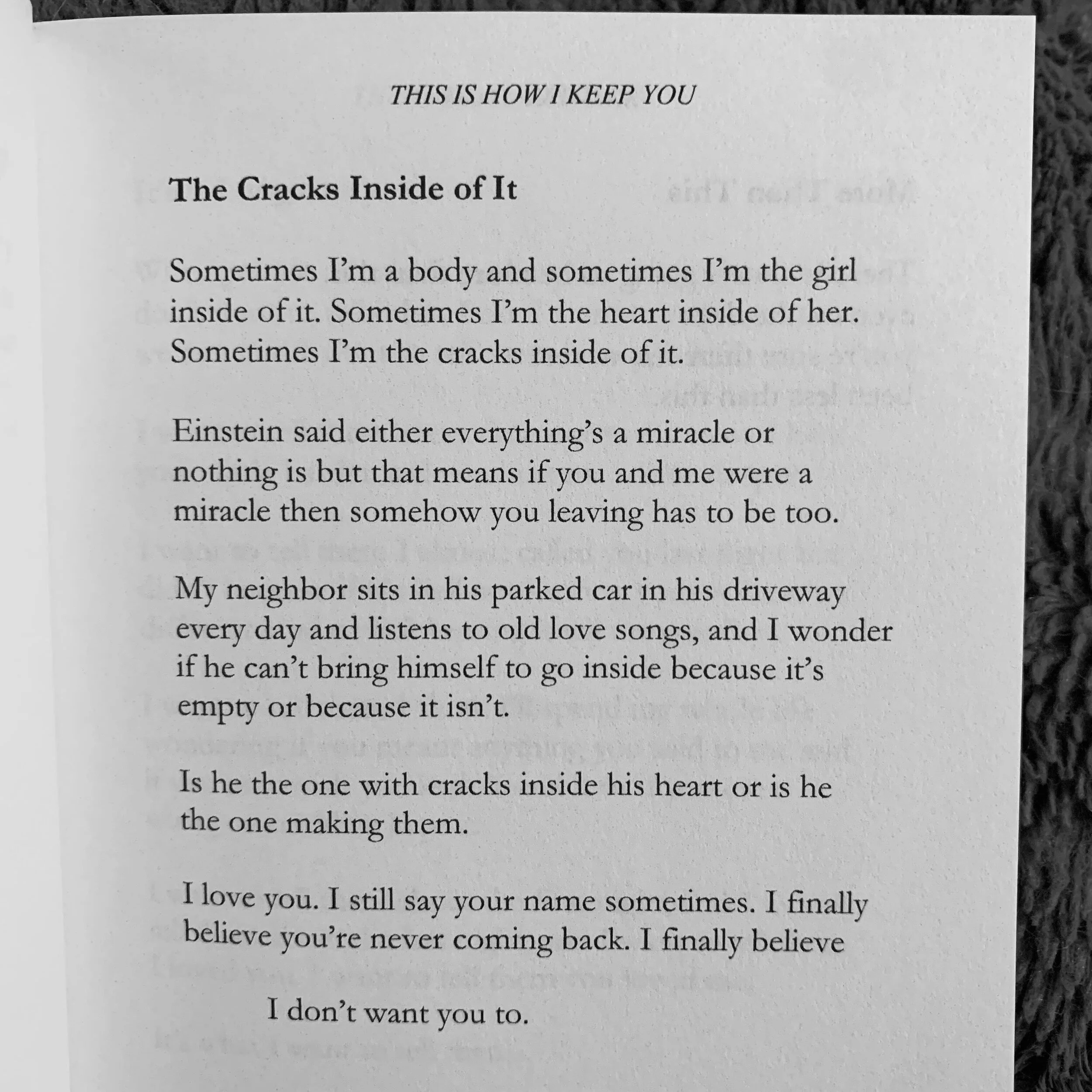 i love you. i still say your name sometimes. 🤍

(You can find this poem in my This Is How I Keep You collection, available signed through my website or unsigned through Amazon.)
.
.
#words #quotes #affirmations #wordporn #wordgasm #spilledink #quote