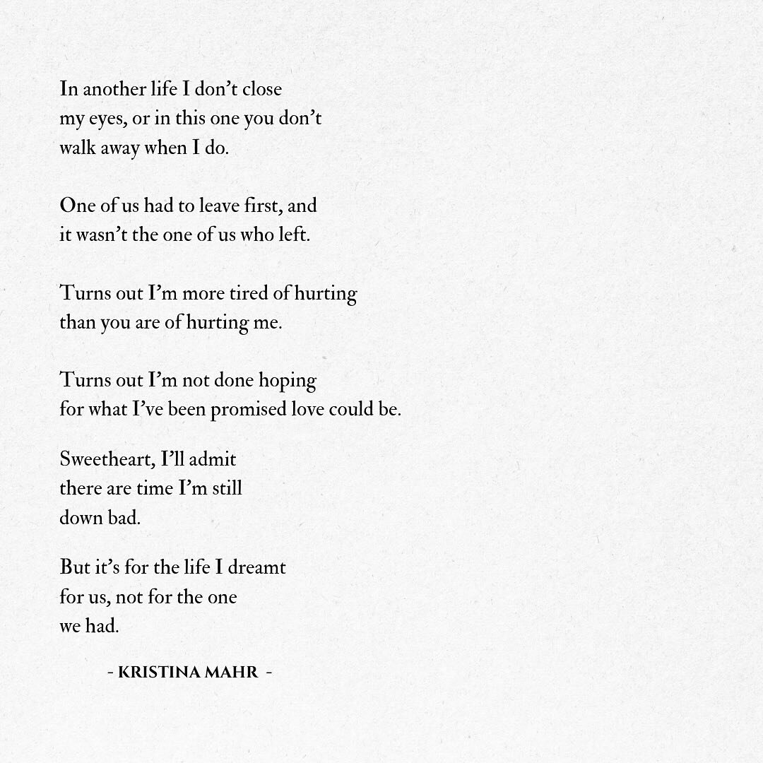 Today is Day 4 of National Poetry Month, and Day 4 of my Countdown to The Tortured Poets Department Poem-A-Day challenge! 🫶🏻 (#PoemADayTilTTPD) 

The fourth track on the tracklist is &ldquo;Down Bad&rdquo;, so that served as today&rsquo;s prompt. I