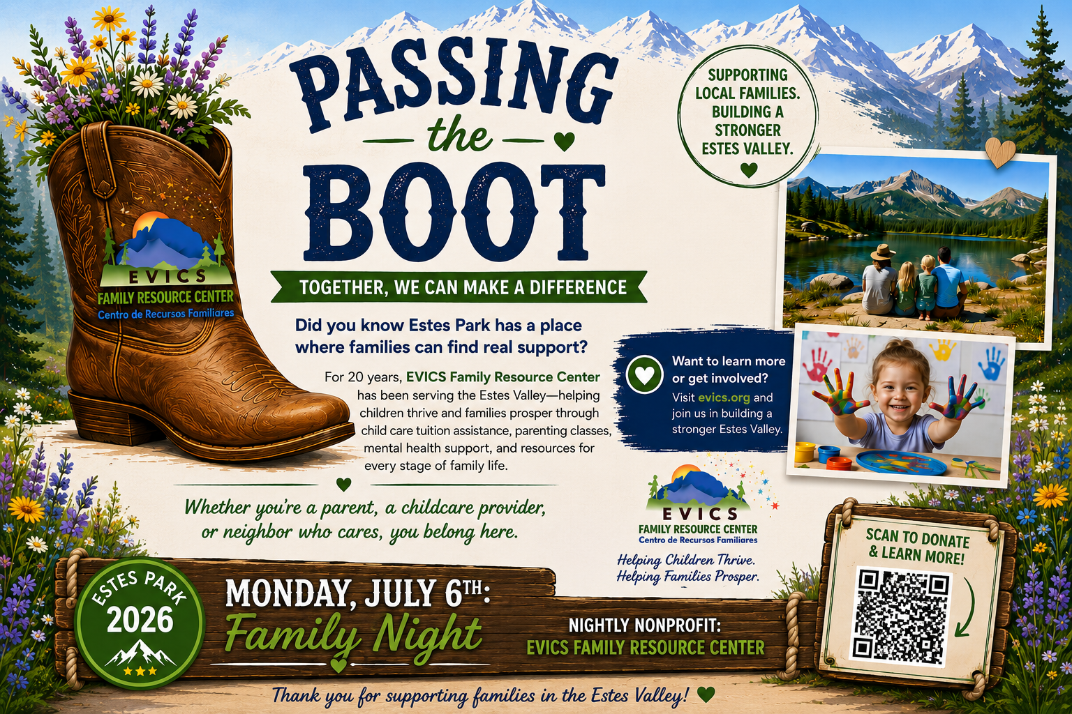 Passing the Boot – Rooftop Rodeo Family Night