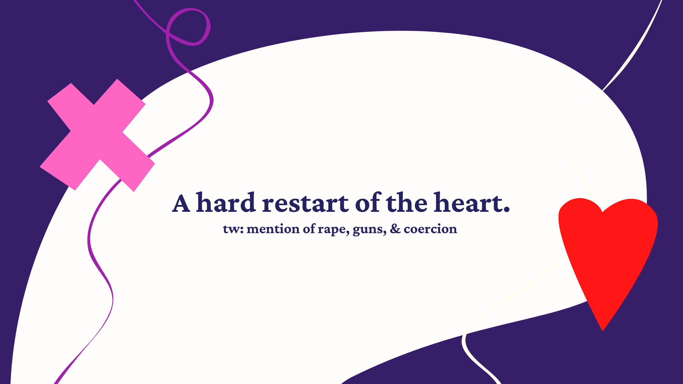 A hard restart of the heart.