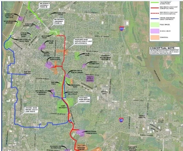 bass Reeves legacy loop map
