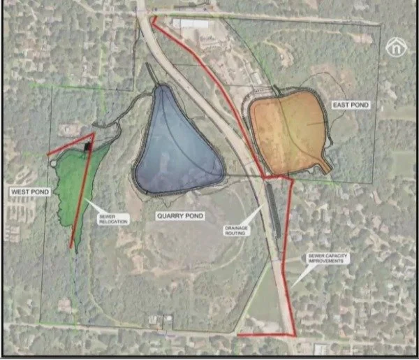 plans for 3 ponds at Acme site