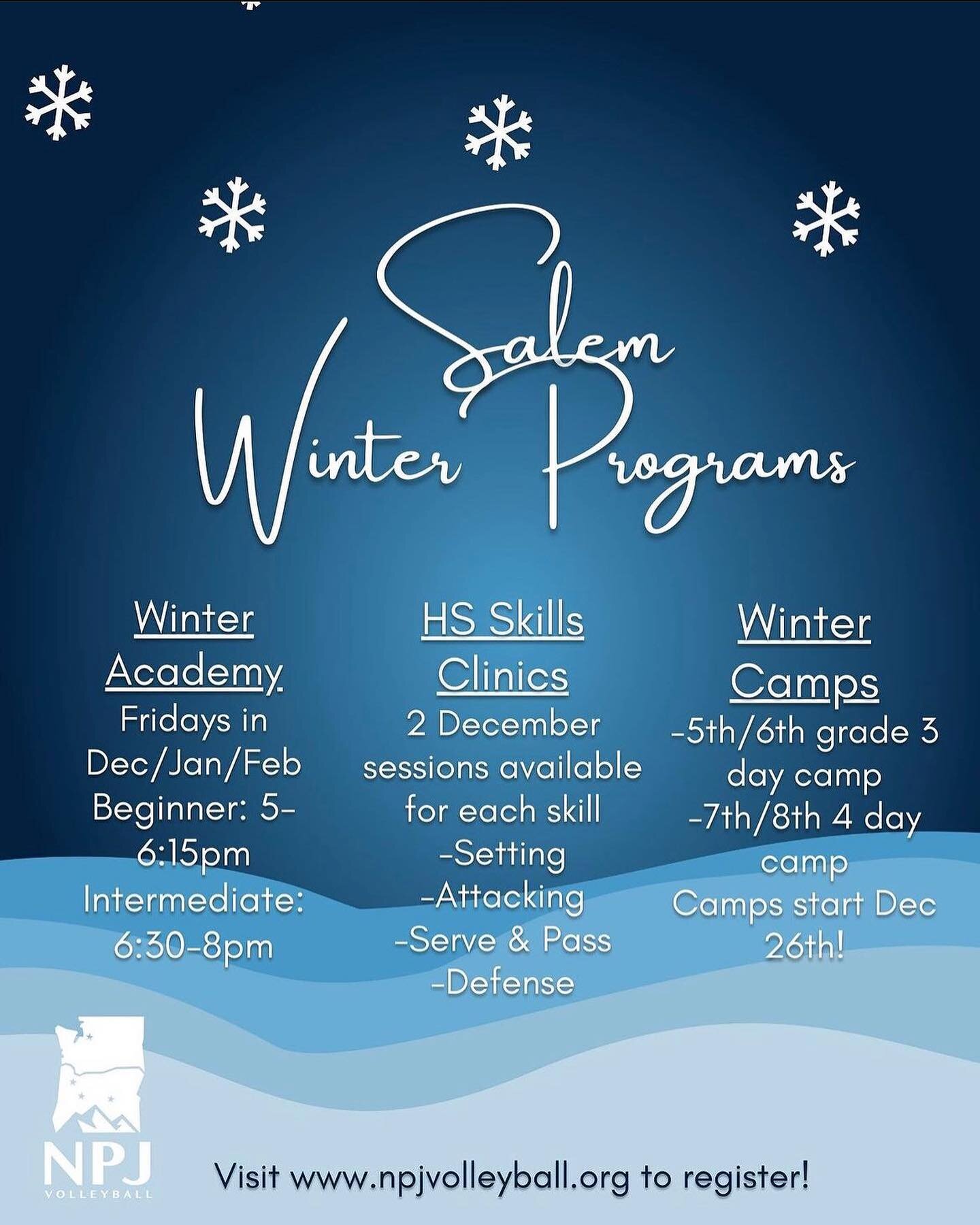 Winter VB Youth programs! 

Visit www.npjvolleyball.org