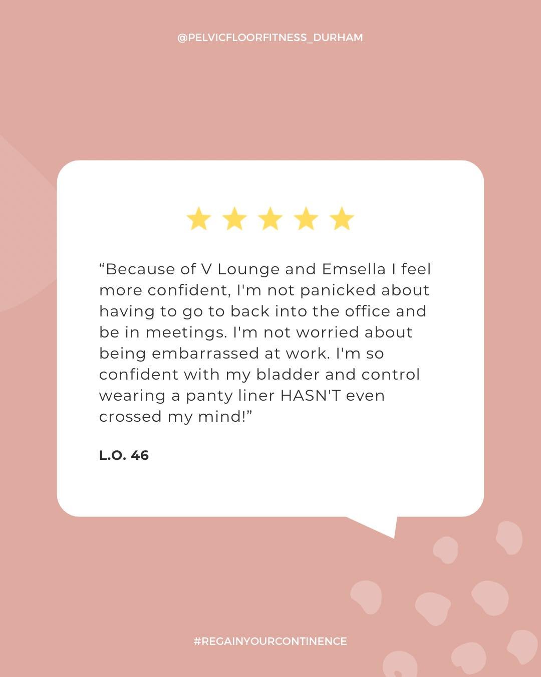 🌸 This kind of confidence is possible for you!

#MotivationMonday #SuccessStory #PelvicFloorSuccess #pelvichealthmatters #pelvicfloorhealth #pelvicfloormuscles #emsella #kegelexercises #pelvicfloorexercises #yourbladderbestie #mindbodythrivemember #