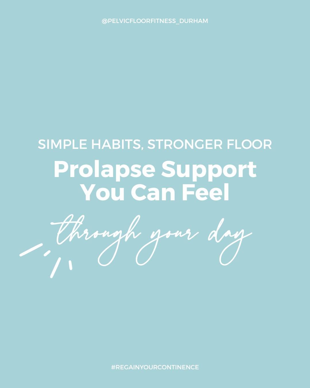 ✨ You don&rsquo;t need a 30-minute workout to care for your pelvic floor.

In fact, most of the magic happens in the in-between moments &mdash; the quiet shifts you make throughout the day that gently support healing and strength. 🌿

✨ Breathe into 