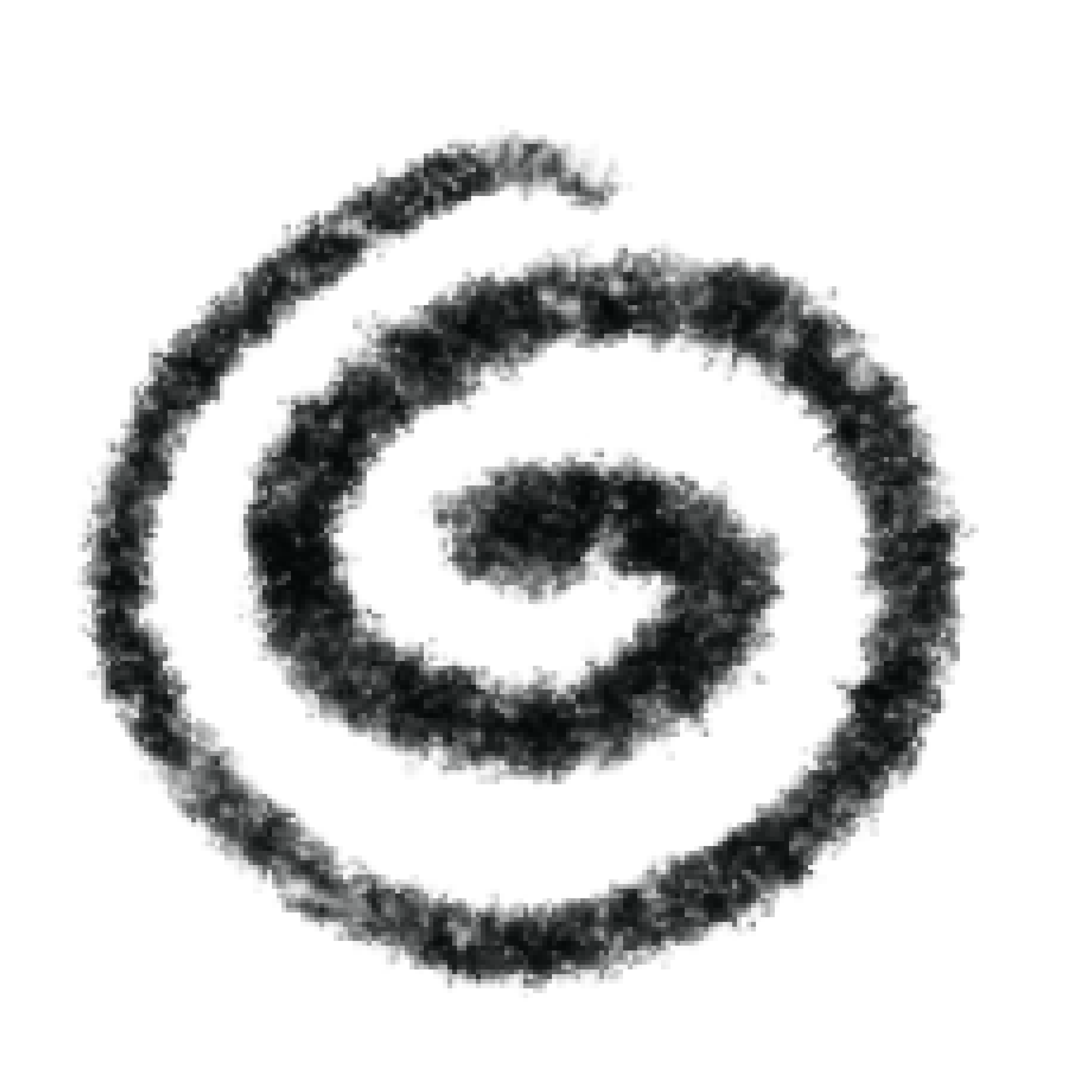 Espiral negra sobre fondo transparente.