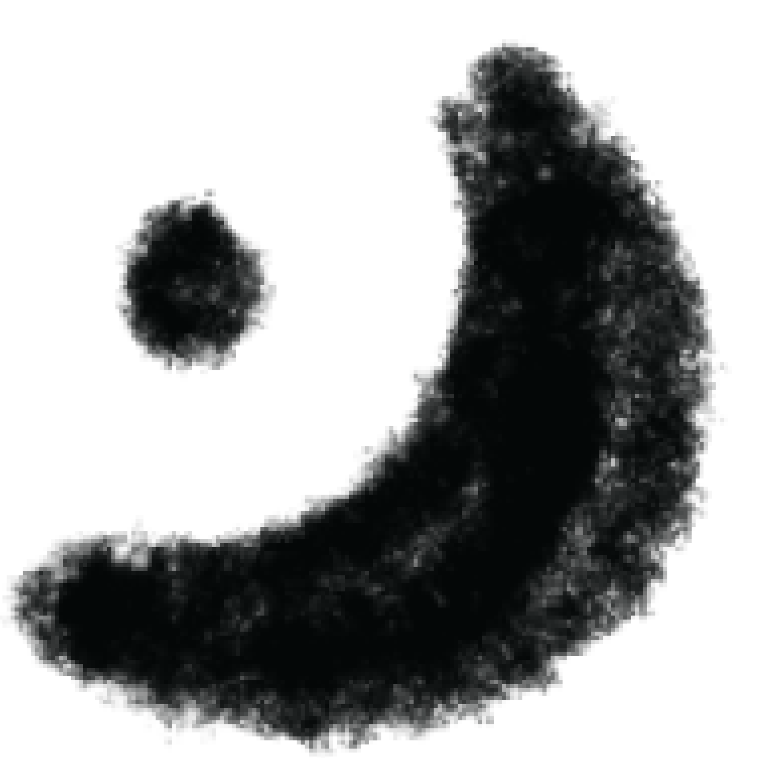 Ilustración de una ballena en tonos oscuros con una pequeña burbuja sobre su cabeza.