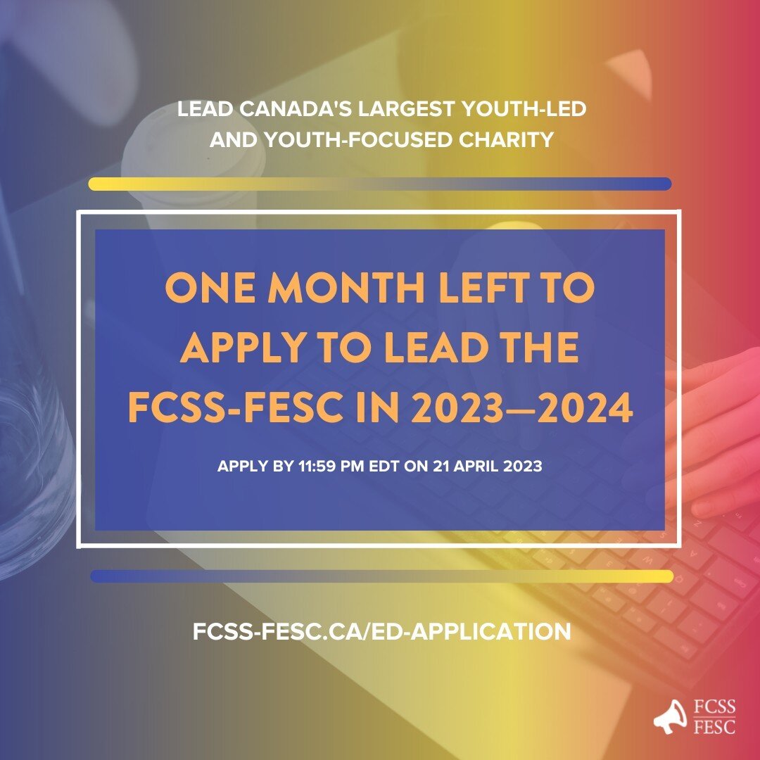 There's just under 1 month to apply to become the FCSS-FESC's next Executive Director!⁠
⁠
As the President &amp; CEO of the organization, the Executive Director reports to the Board of Directors and is responsible for the day-to-day operations of Can