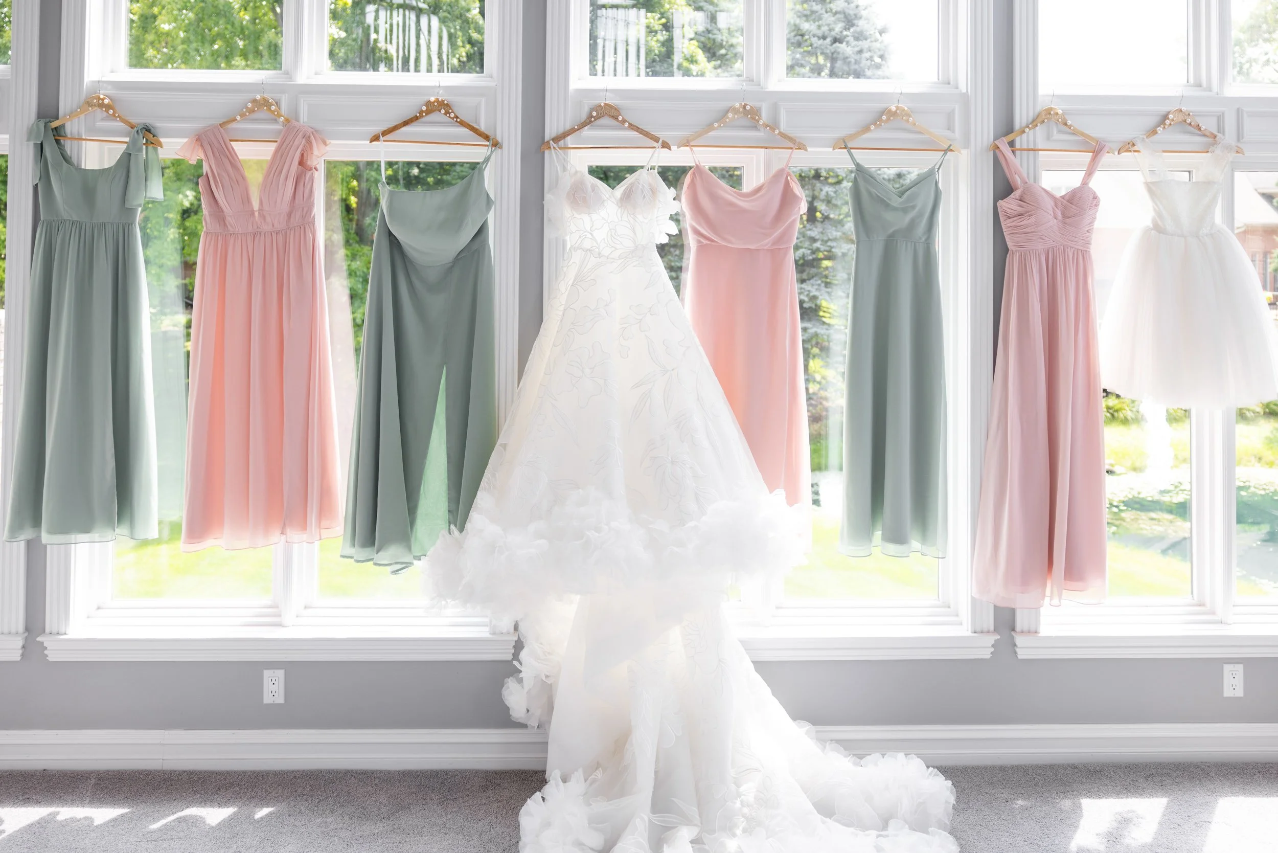Bride and Bridesmaids Dresses