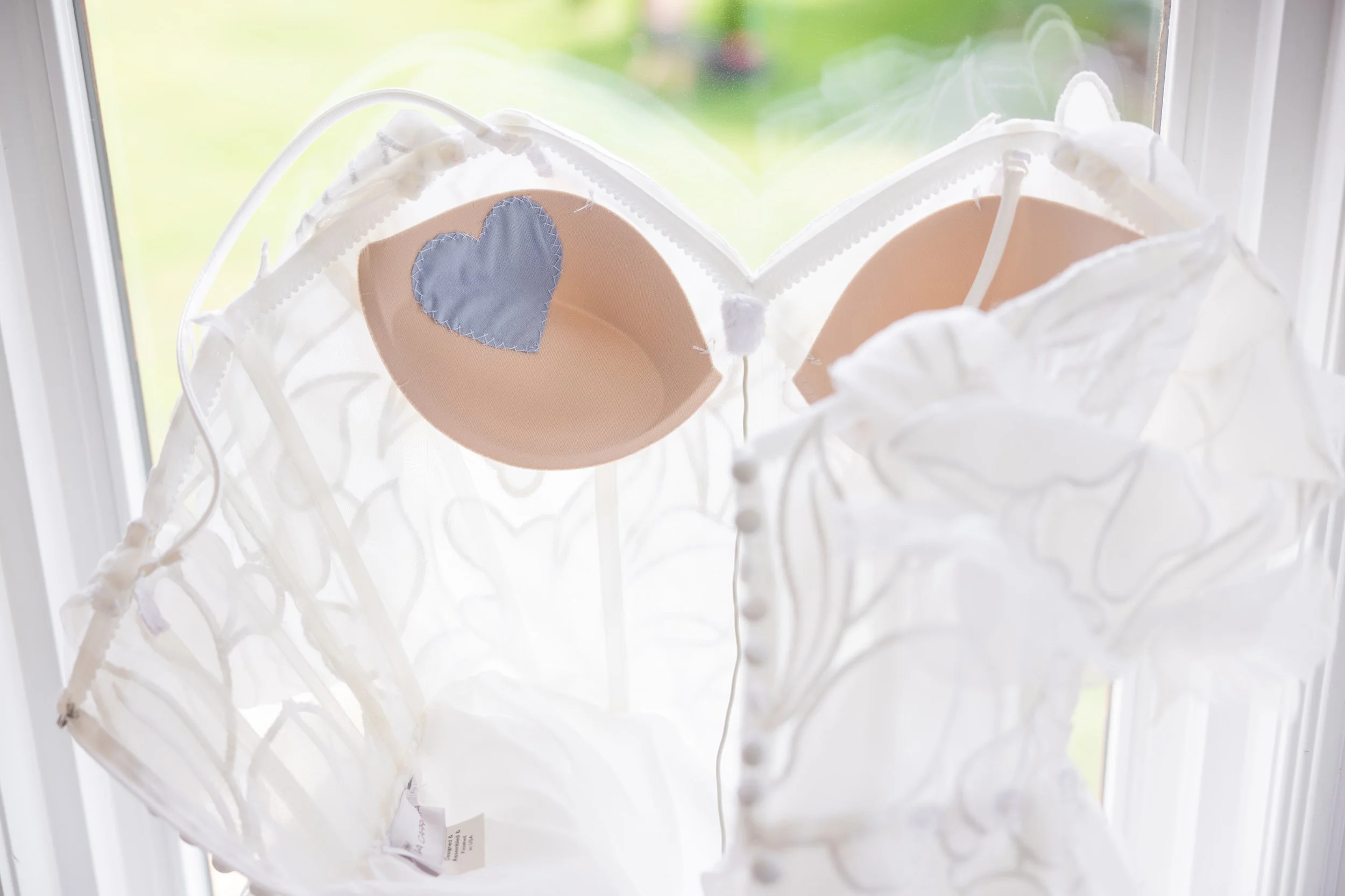 Something Blue Sewn Into Wedding Dress