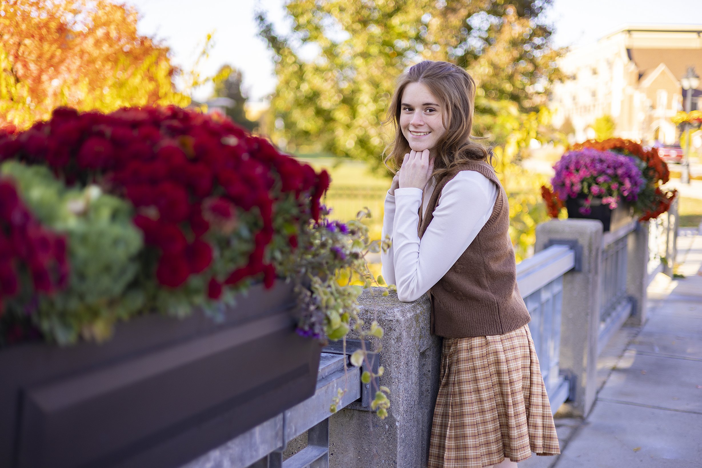 High school senior picture in Fenton Michigan