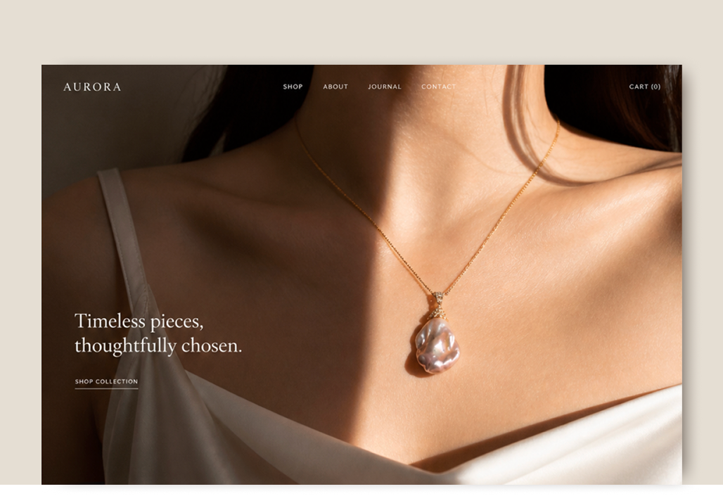 Aurora — Designing Trust for a Curated Shopify Brand