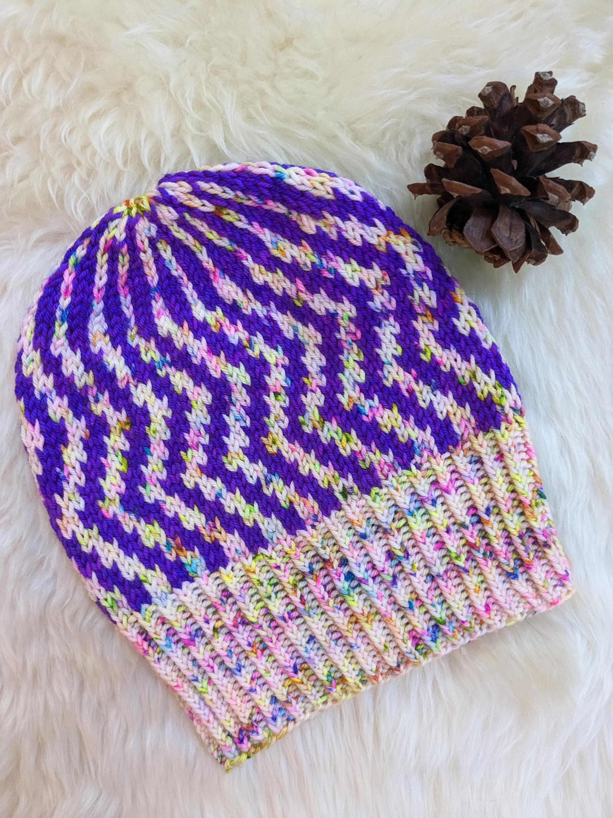 DK Lombard Slouch Beanie: Colorful