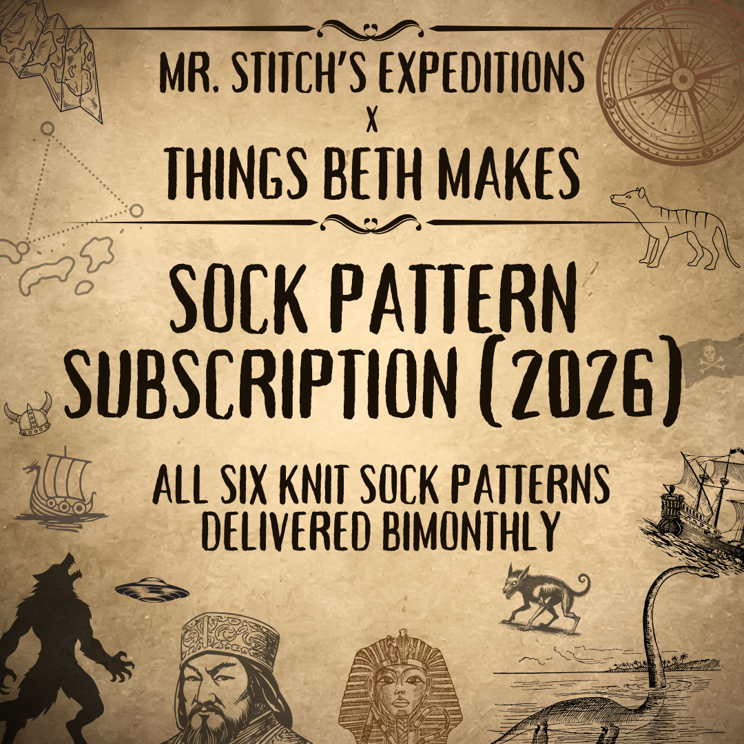 2026 Mr Stitch's Sock Club Pattern Subscription